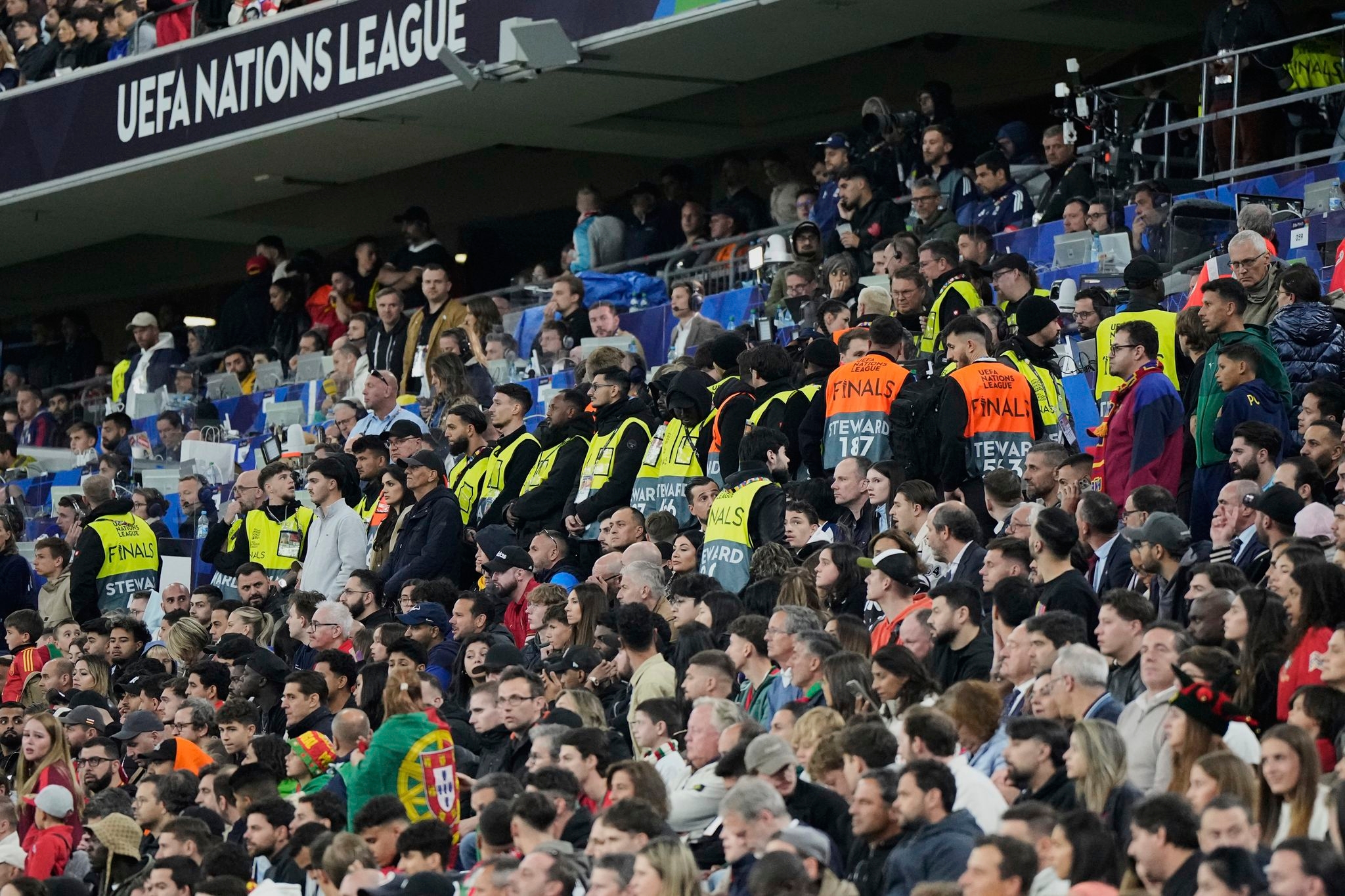Soccer fan dies after fall during Nations League final between Spain and Portugal
