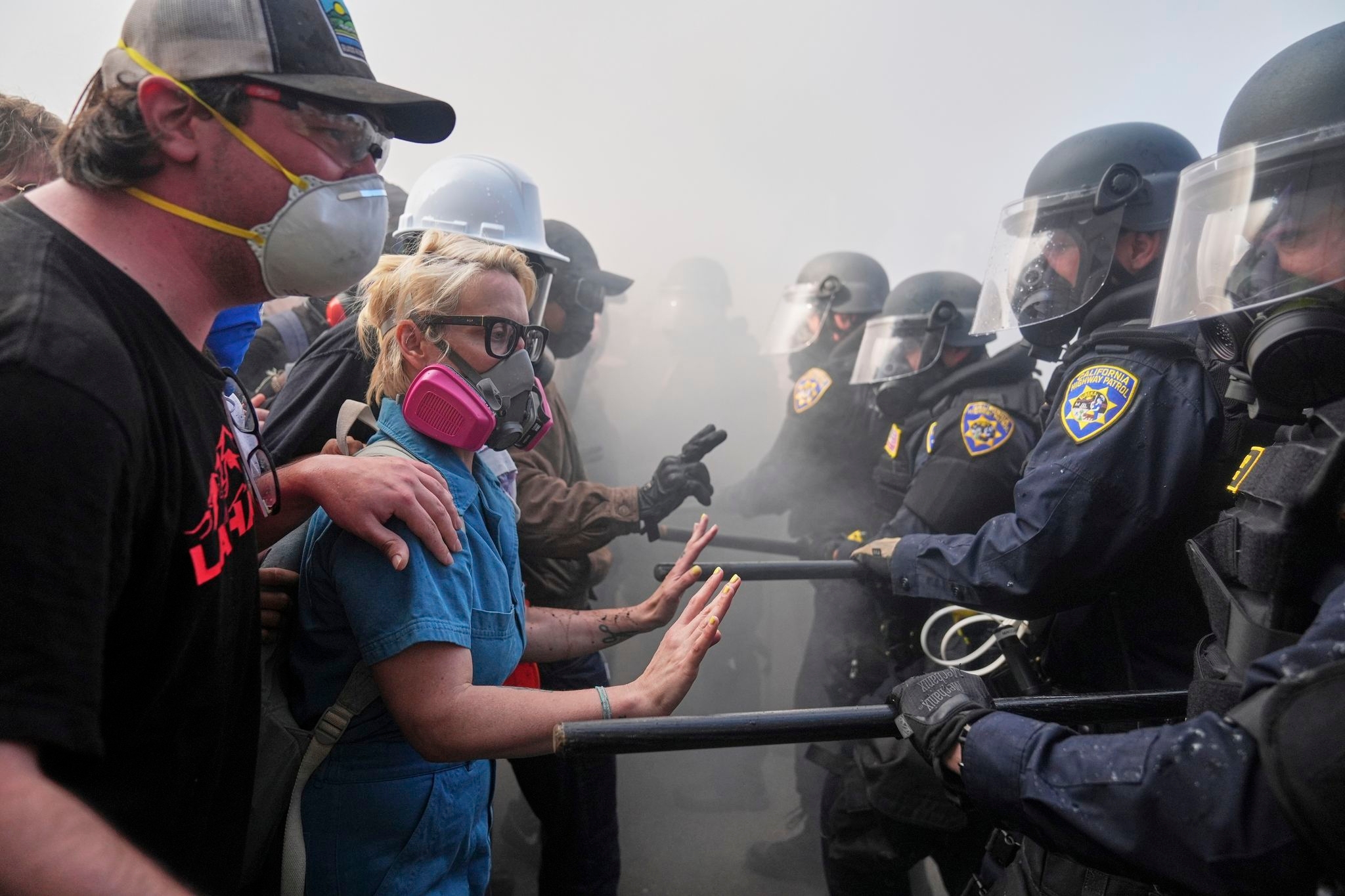 Trump vows to "HIT" any protester who spits on police. He pardoned those who did far worse on Jan. 6