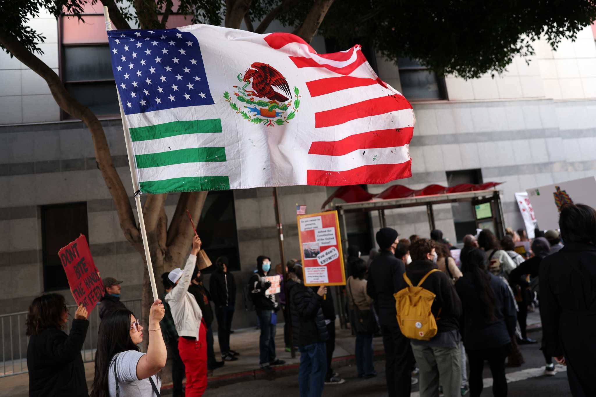 S.F. protesters rally against ICE raids and Trump's deployment of National Guard