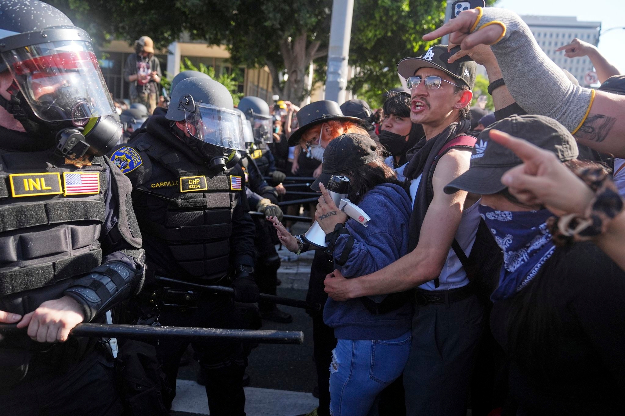 Trump vows to 'HIT' any protester who spits on police. He pardoned those who did far worse on Jan. 6