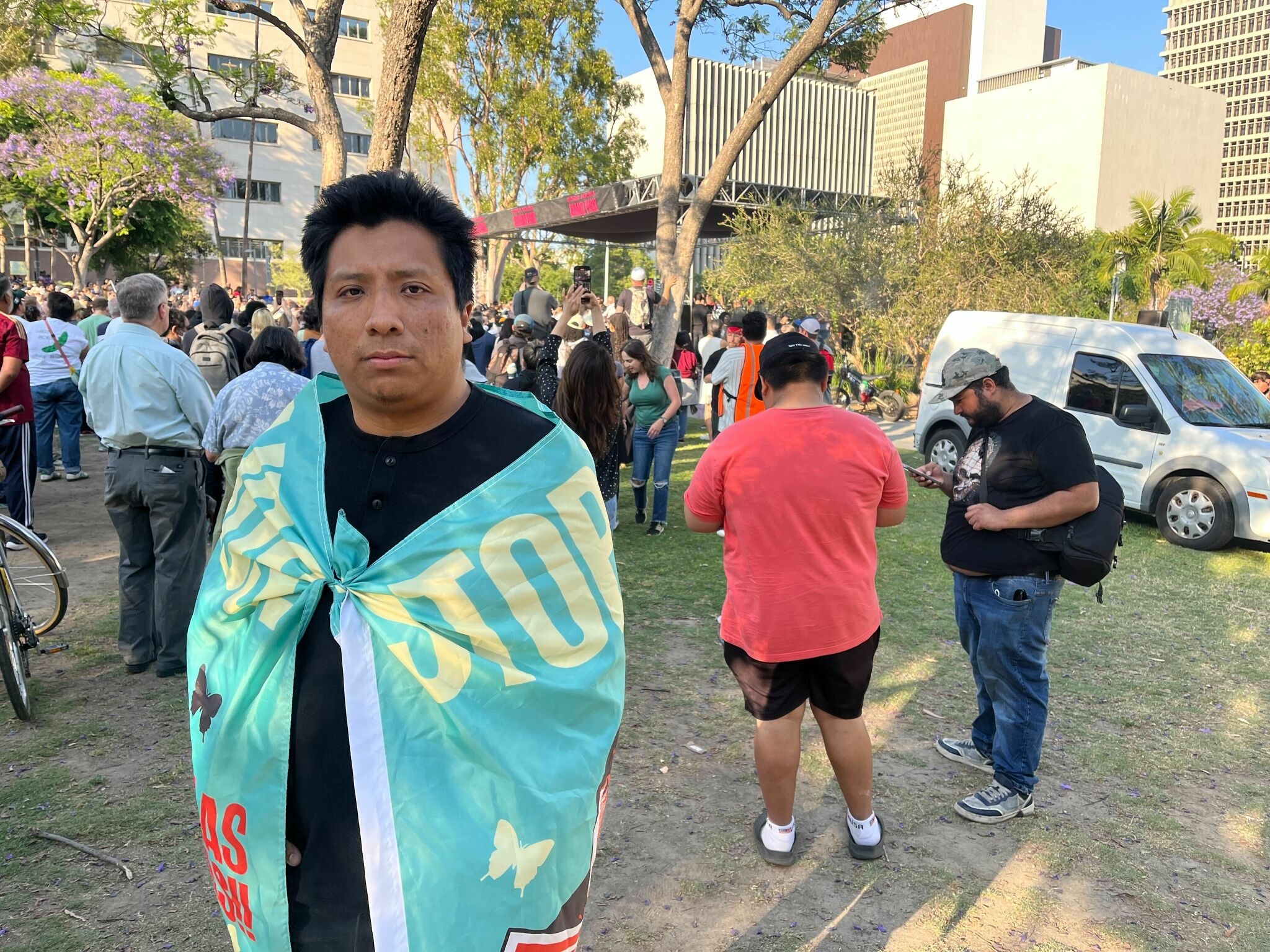 ‘We are human': Los Angeles residents explain the drive behind days of mass protests