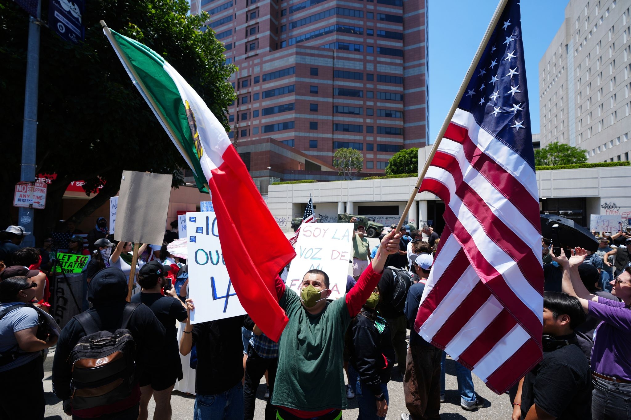 Los Angeles imposes downtown curfew as protests against Trump's immigration crackdown continue