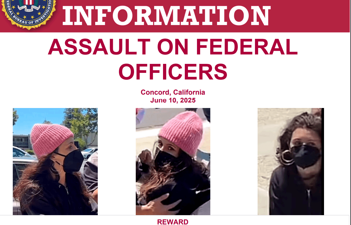 FBI seeks woman accused of assaulting agent, stealing badge in Concord