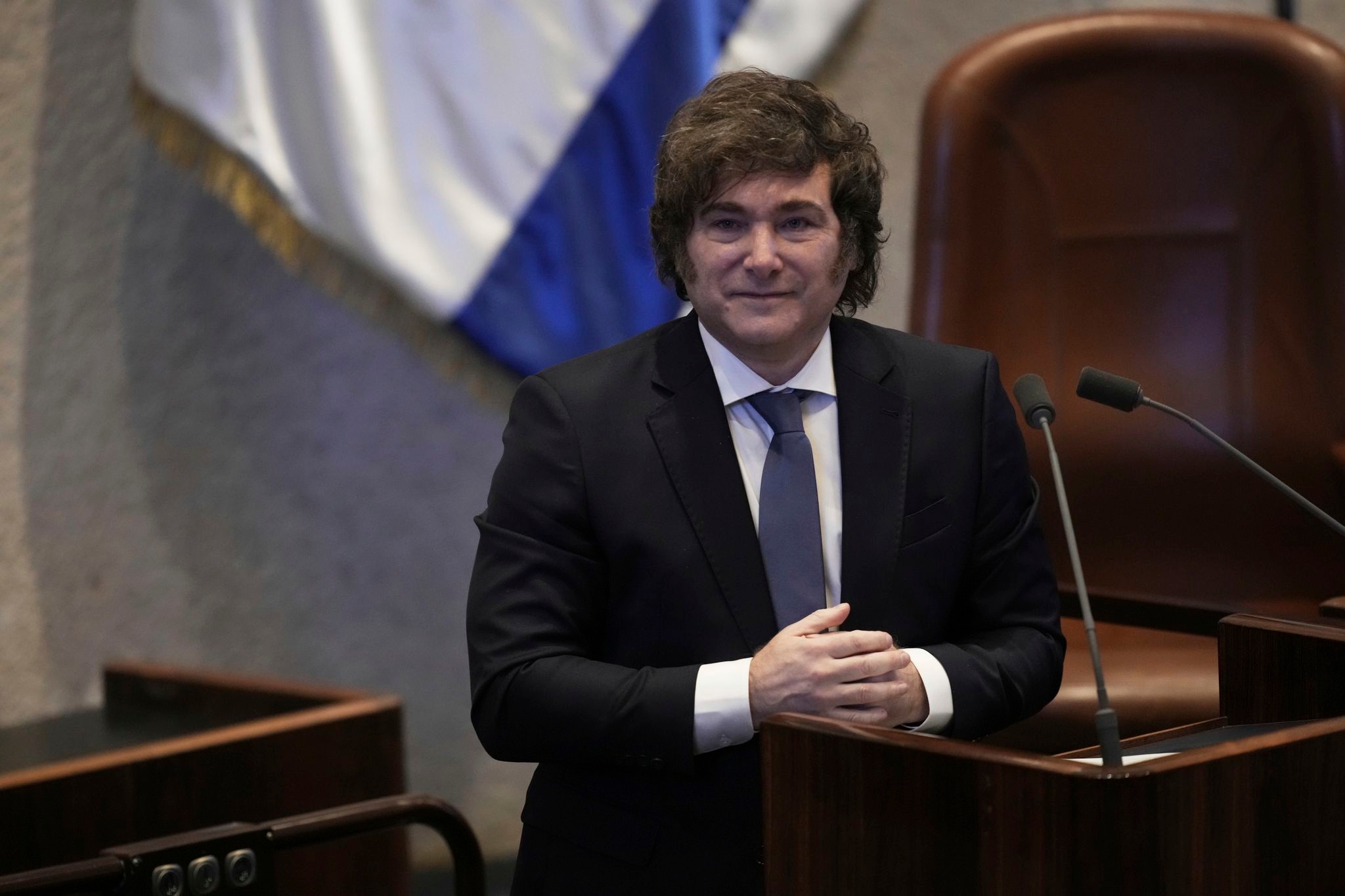 Argentine President Javier Milei receives Israel's Genesis Prize