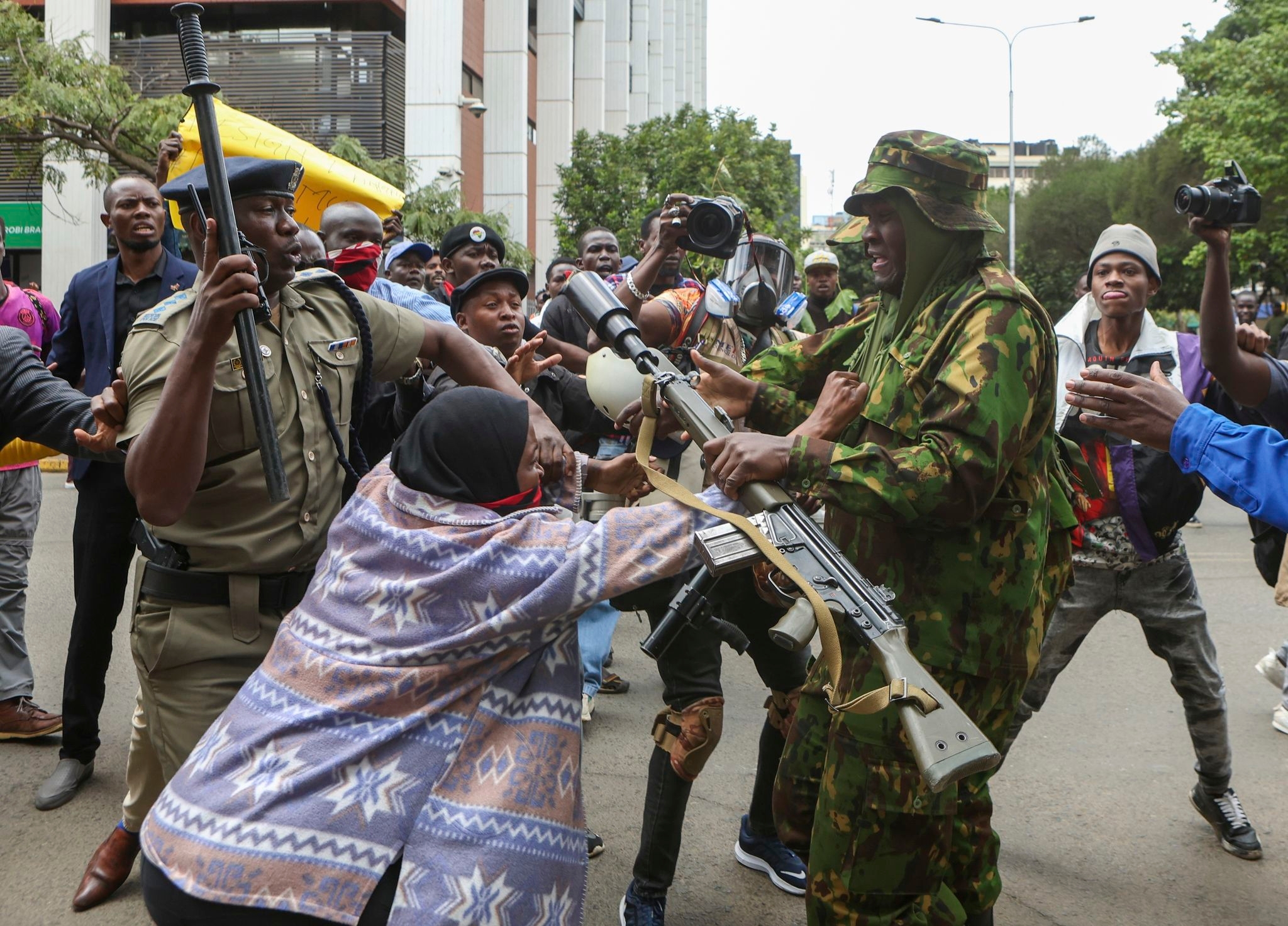Protesters in Kenya's capital demand official answers over a blogger's death in police custody