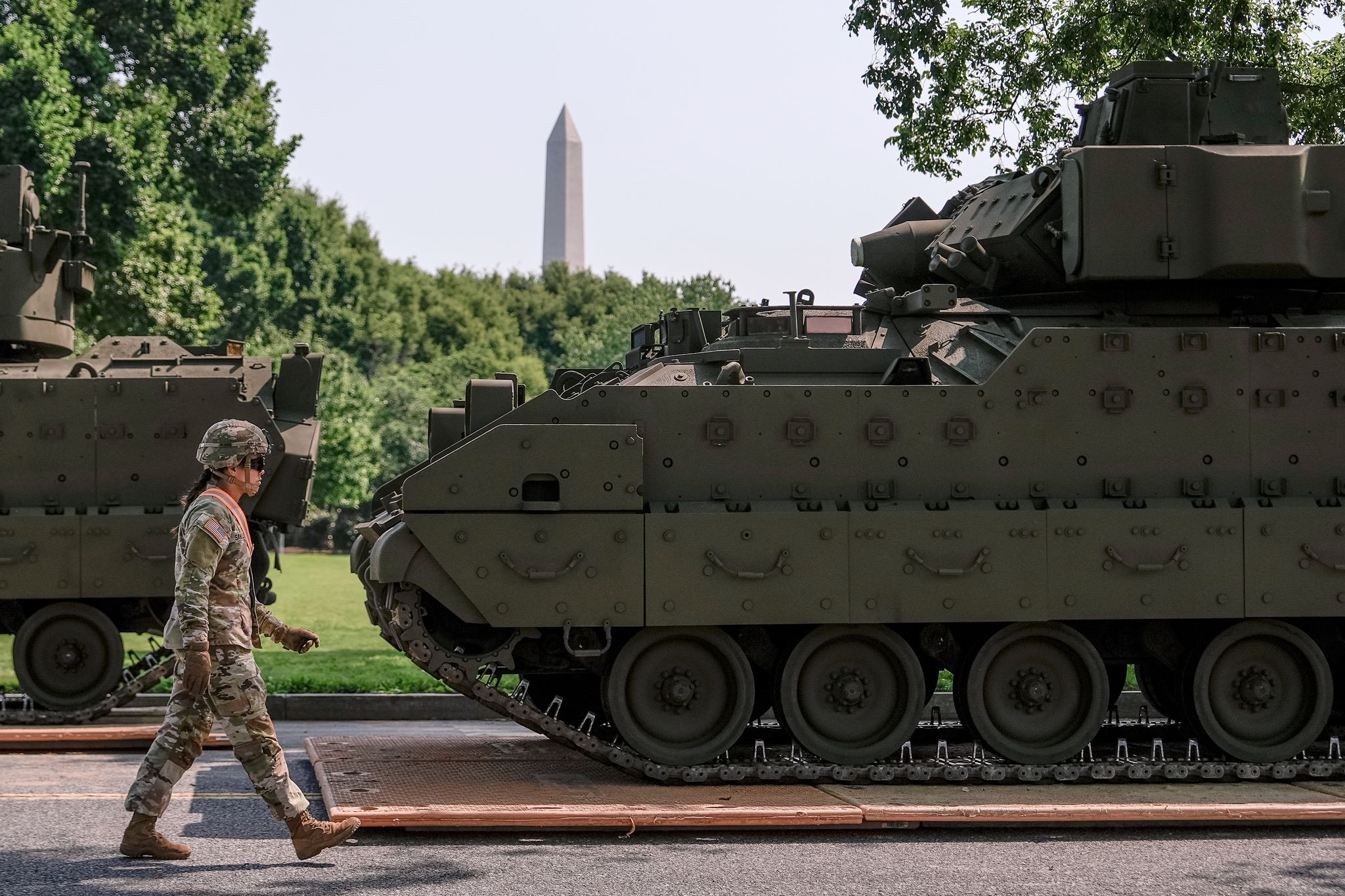 The Latest: California challenges Trump's use of military in Los Angeles