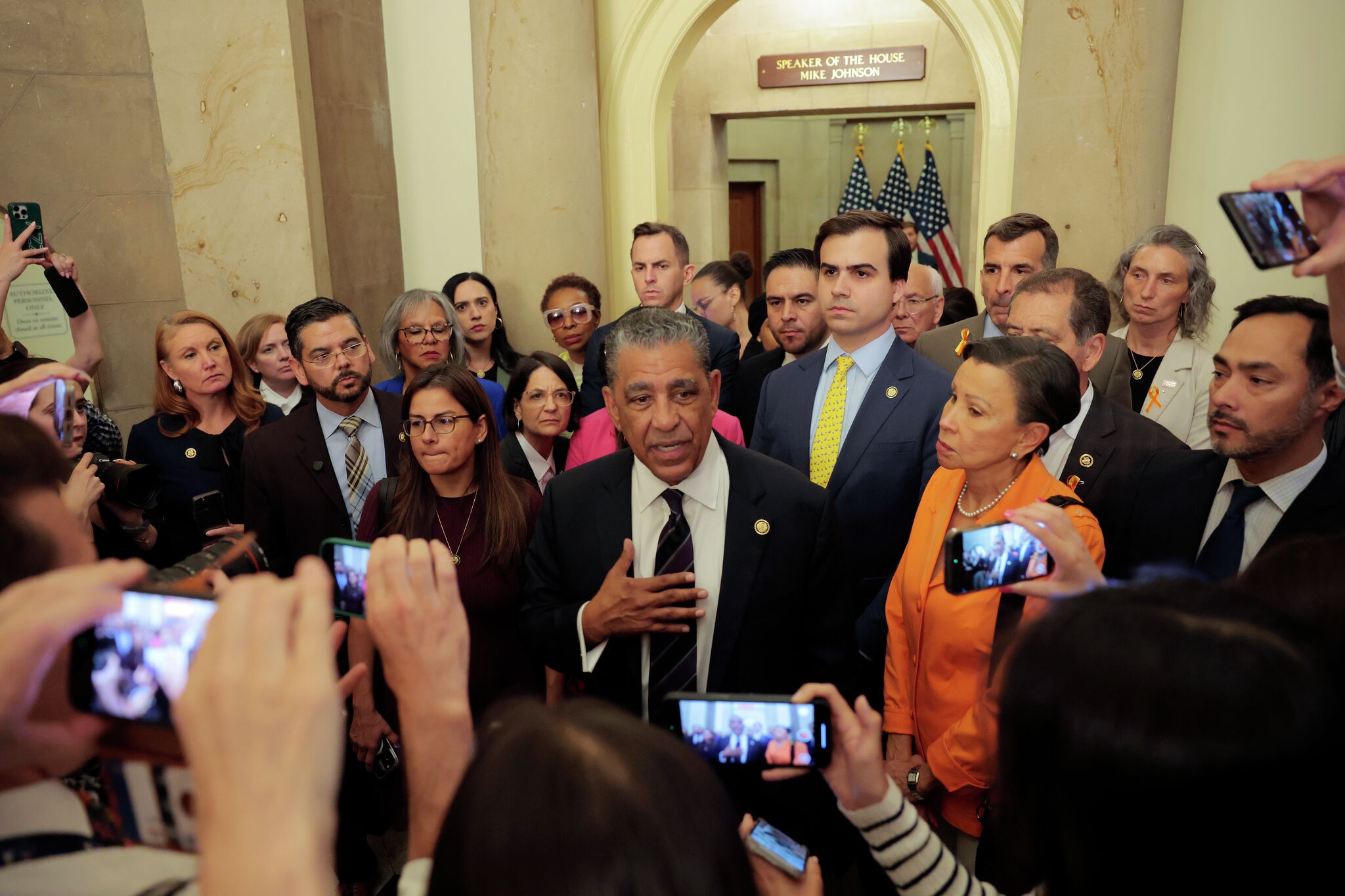 Outraged Democrats handcuffed in ability to do much about Padilla treatment