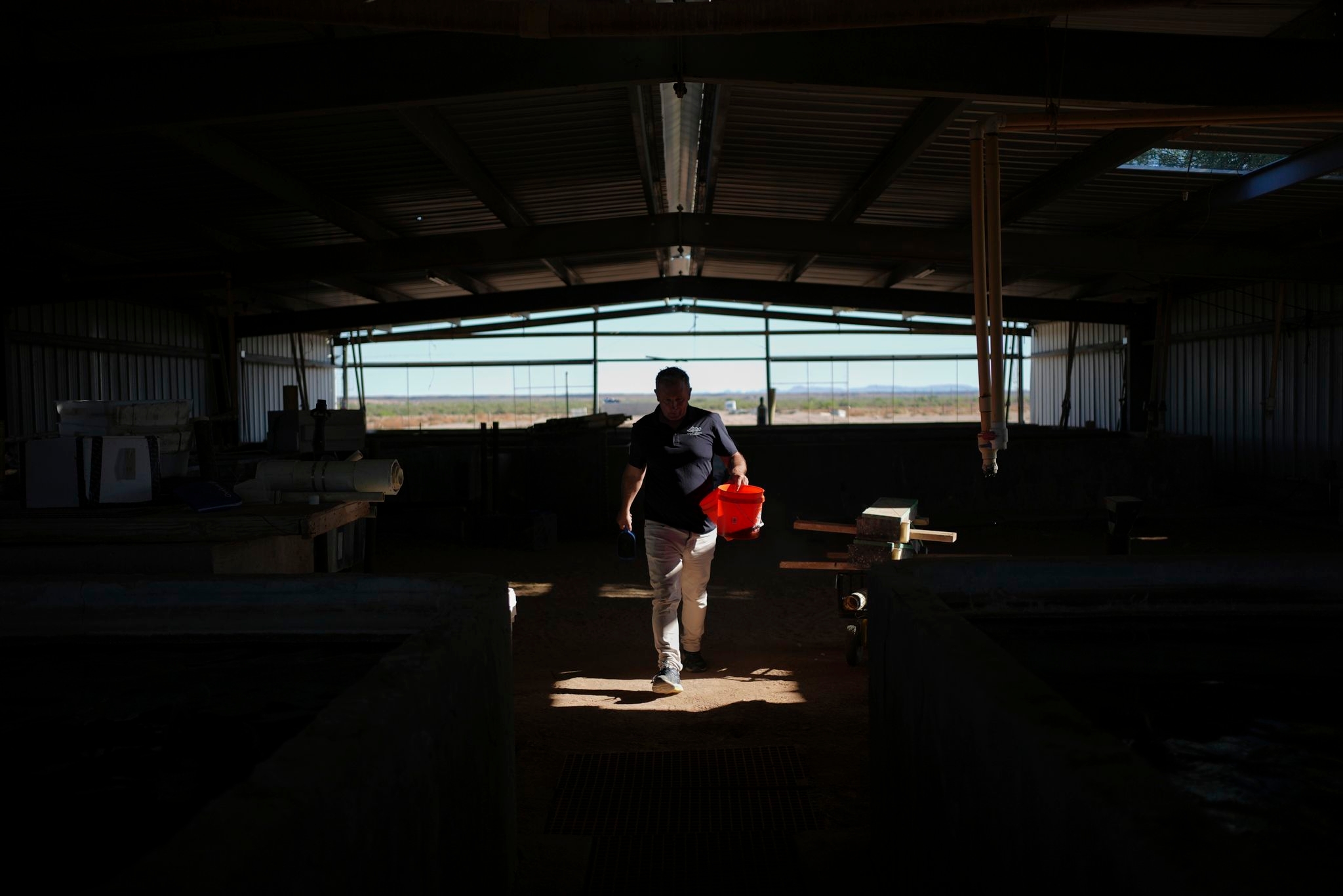 In the Arizona desert, a farm raising fish raises questions about water use