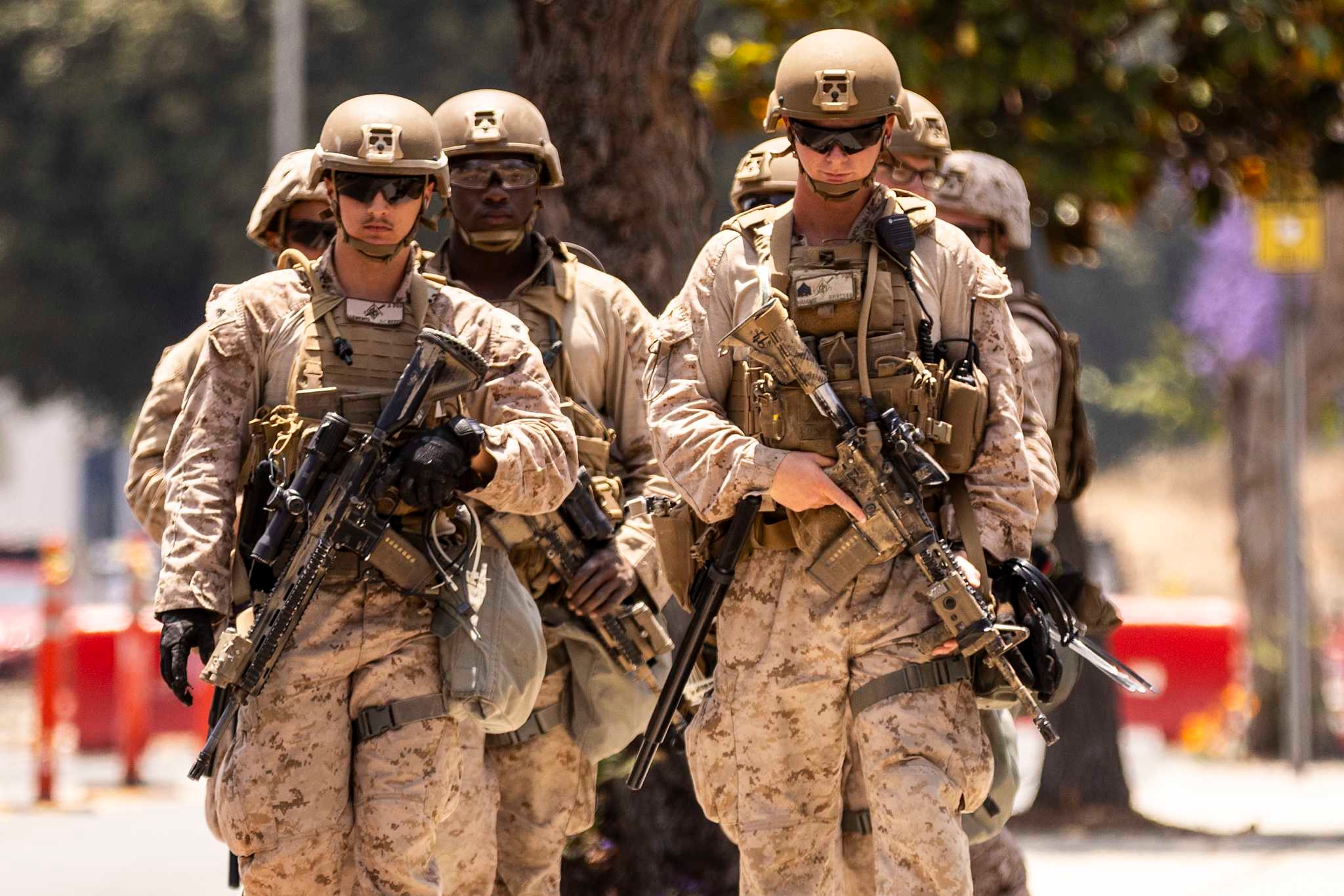 U.S. Marines arrive in Los Angeles as city prepares for weekend protests