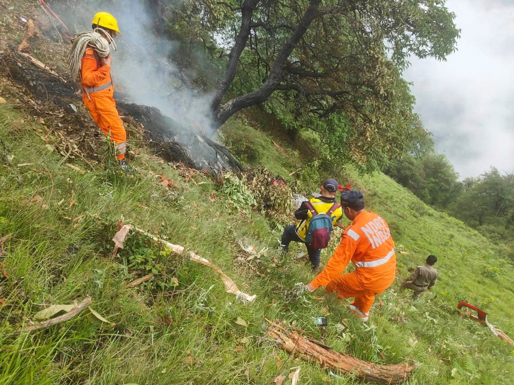 Helicopter carrying Hindu pilgrims crashes in India's Himalayan state of Uttarakhand, killing 7