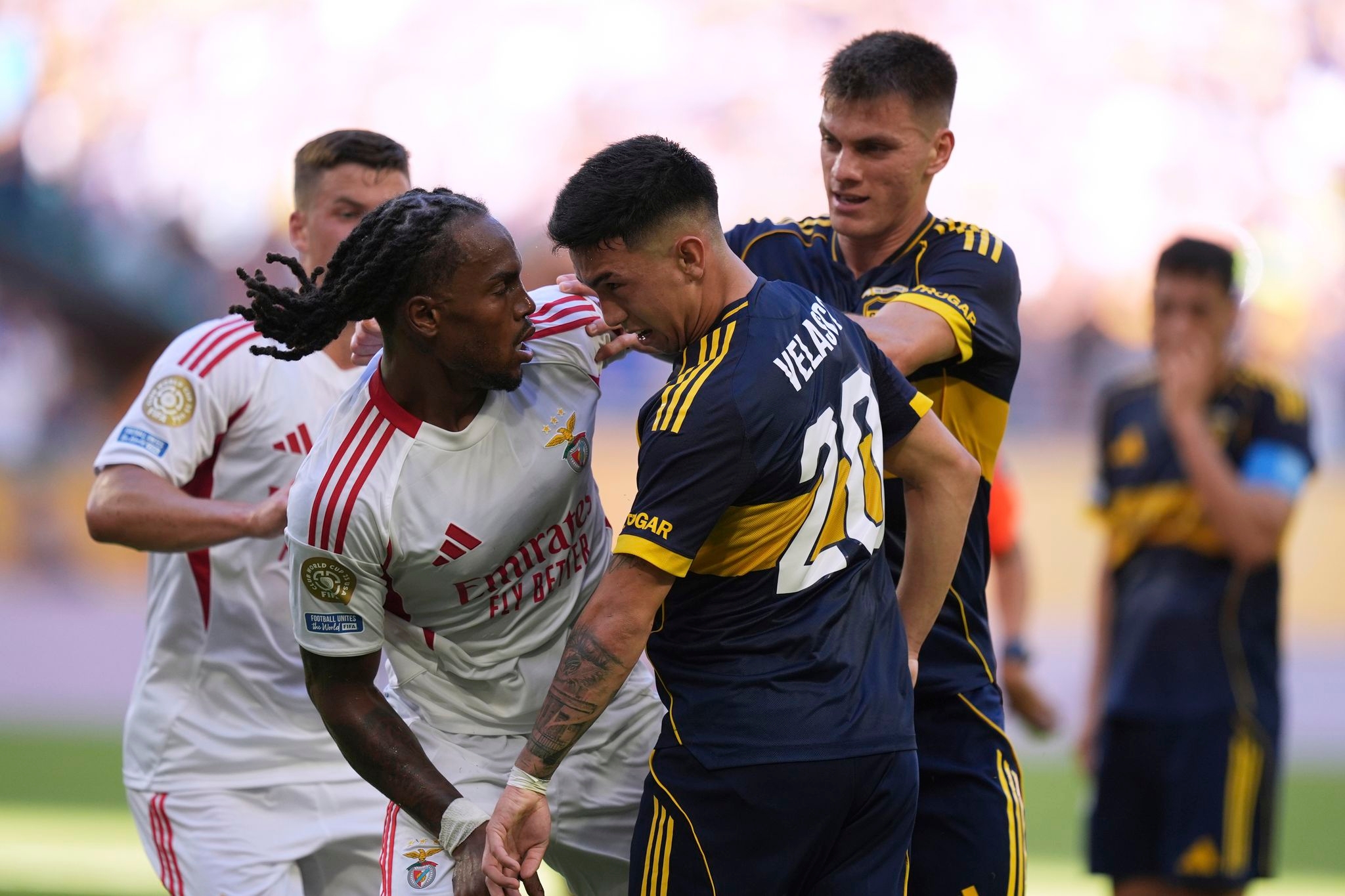 Boca Juniors, Benfica draw 2-2 in Club World Cup match that includes 3 red cards, 21 fouls