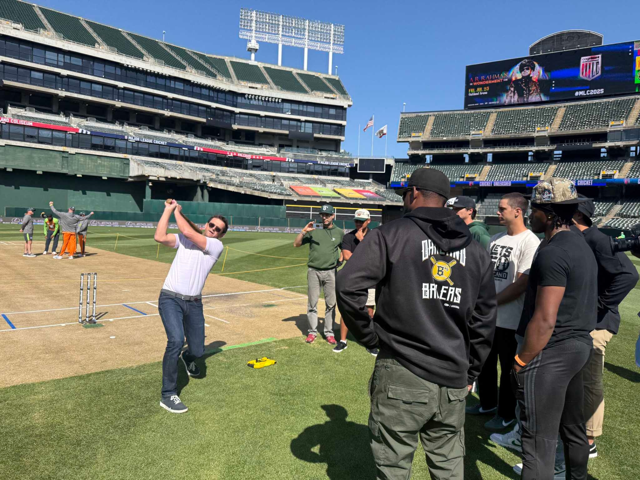 Oakland Ballers take their swings in new-look Coliseum, now a cricket stadium?