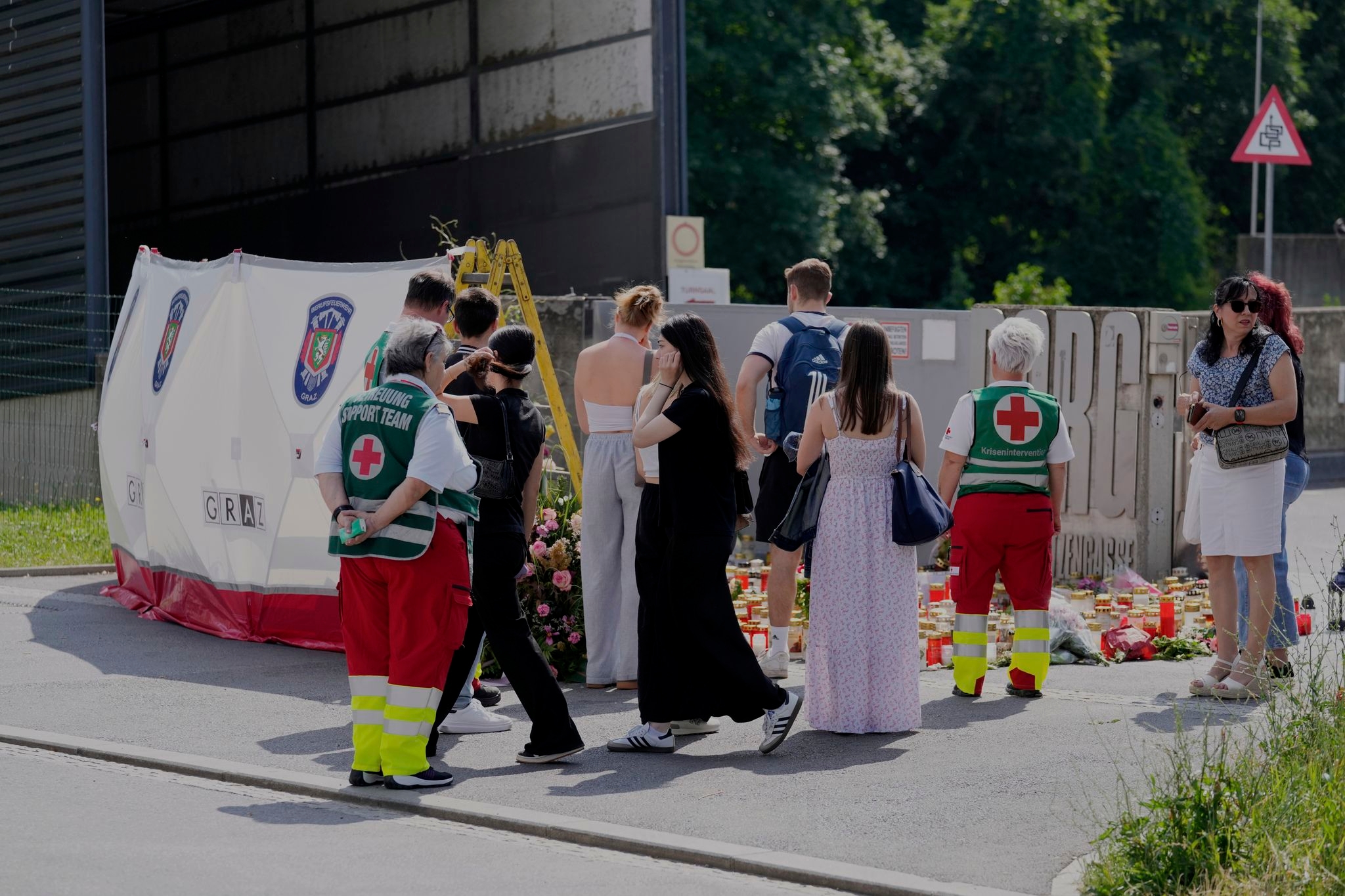 Austria gunman had become fascinated with school shootings, investigators say