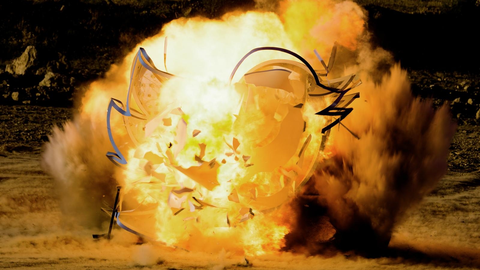 Twitter bird logo from S.F. headquarters detonated in Nevada desert stunt