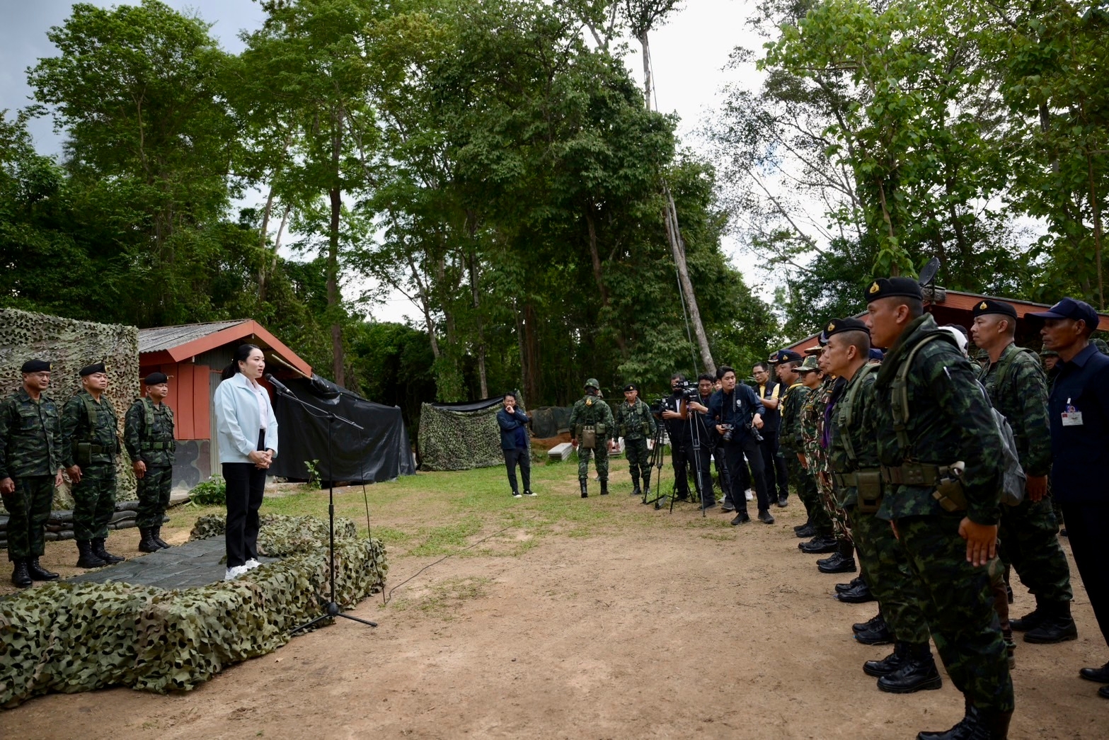 Thai prime minister visits border with Cambodia after leaked conversation triggers resignation calls