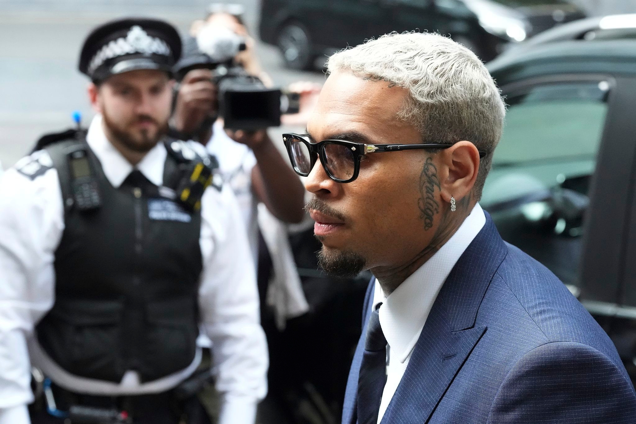 Singer Chris Brown pleads not guilty in London assault case