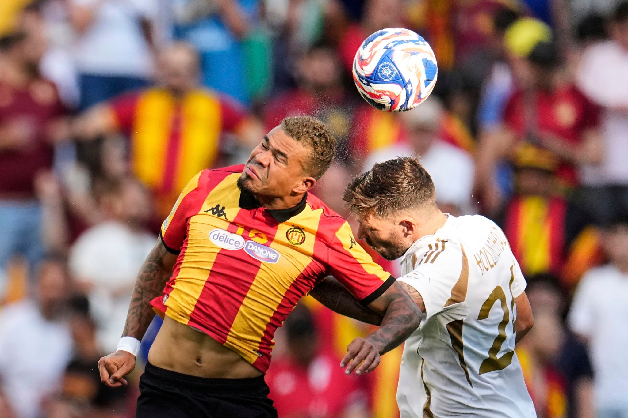 Youcef Belaili scores in Esperance's 1-0 victory over LAFC in the Club World Cup