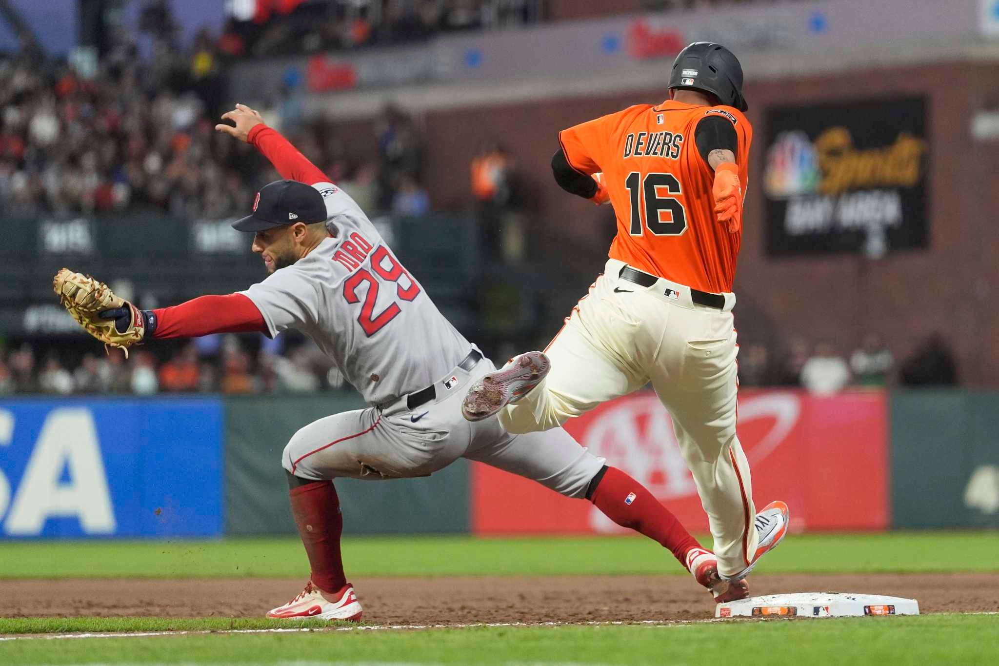 Giants yet to see the benefit of Rafael Devers deal as they fall to Red Sox