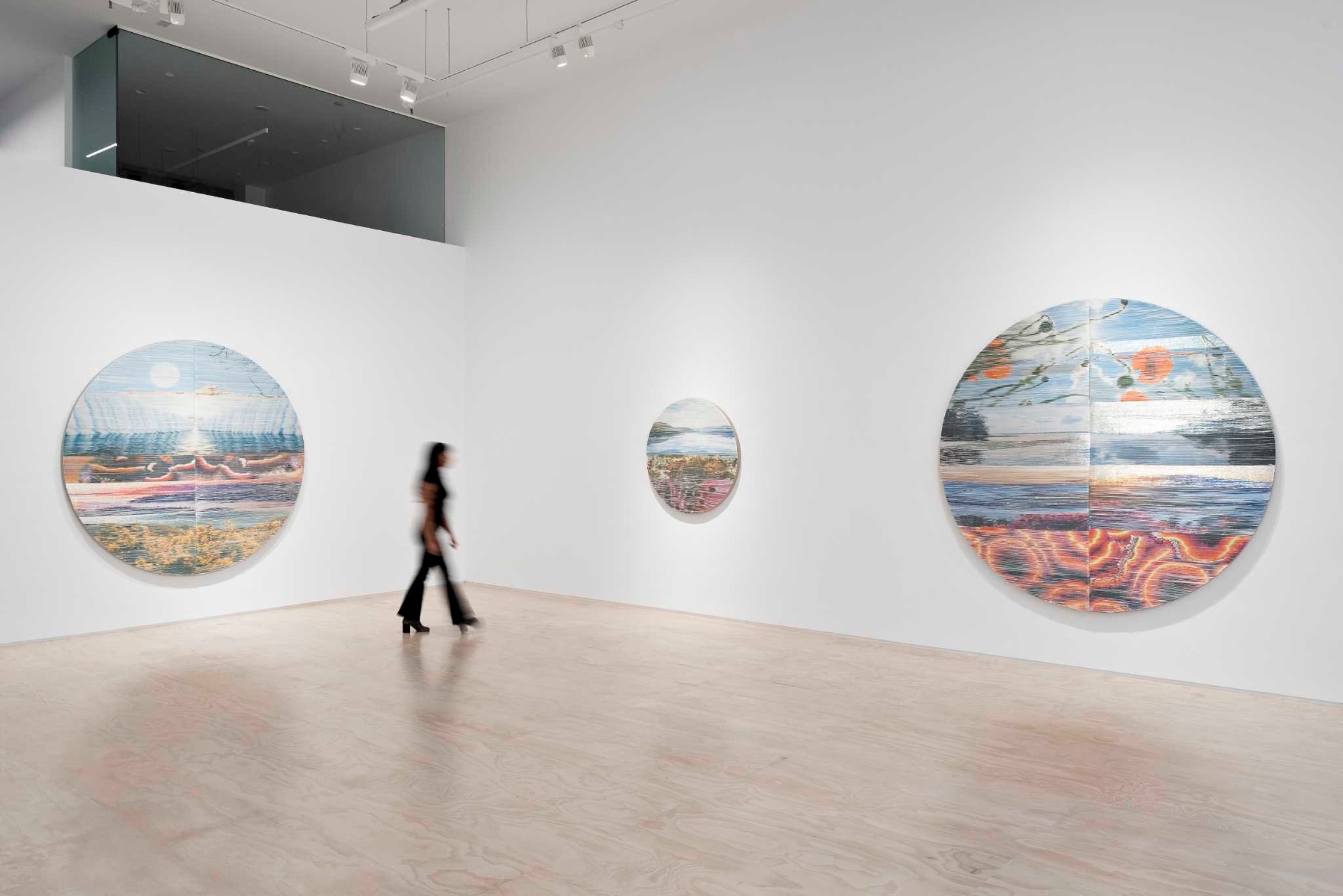 San Francisco gallery offers meditative escape through woven textile landscapes