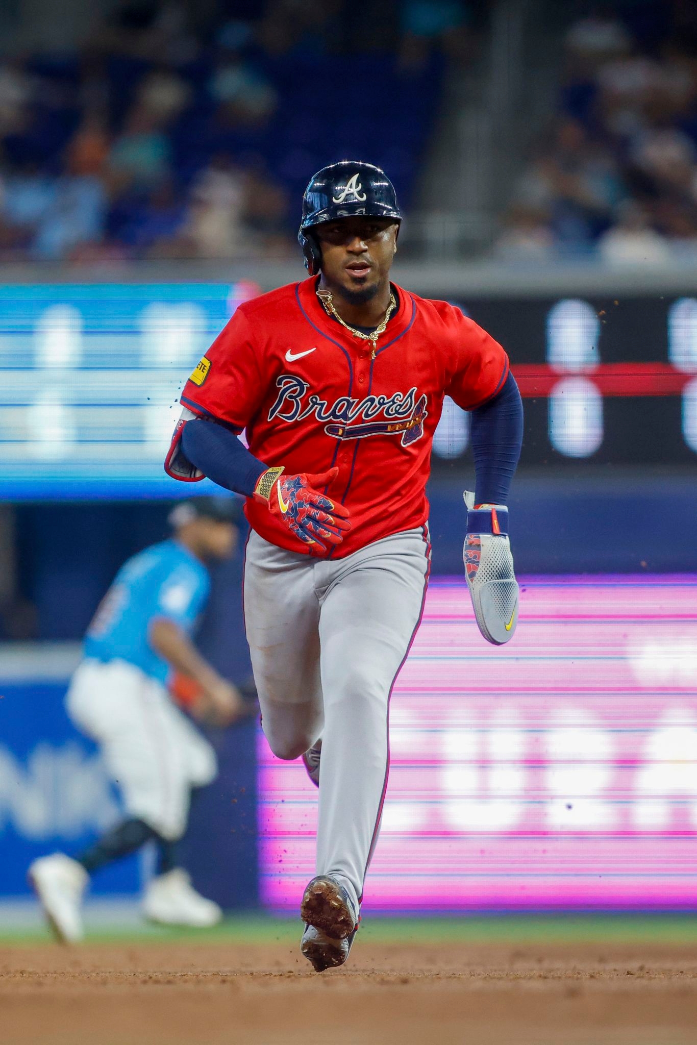 Stowers ends 31-game homer drought, Alcántara solid over 6 innings to help Marlins beat Braves 5-3