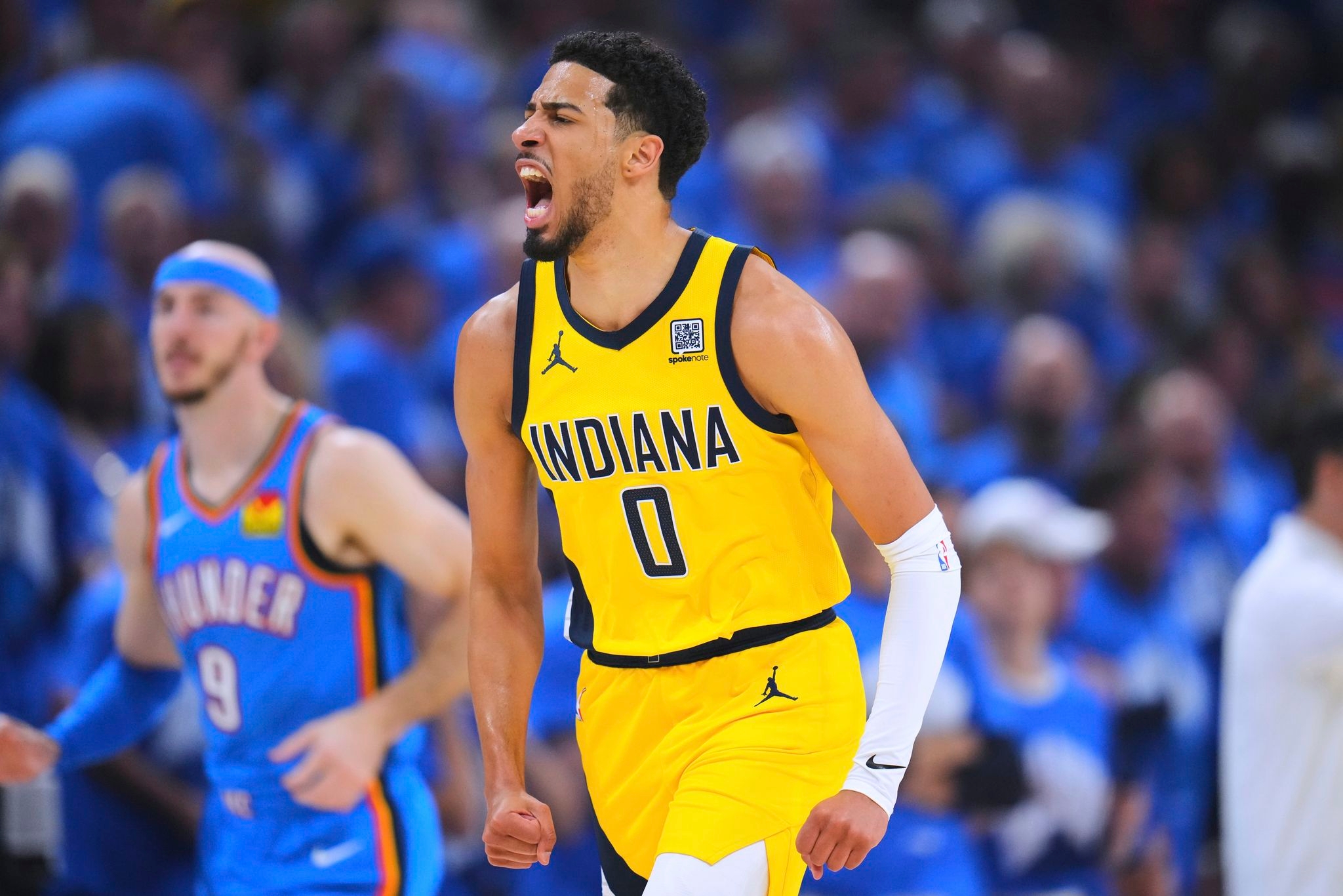 Pacers star Tyrese Haliburton suffers lower right leg injury in Game 7 of NBA Finals