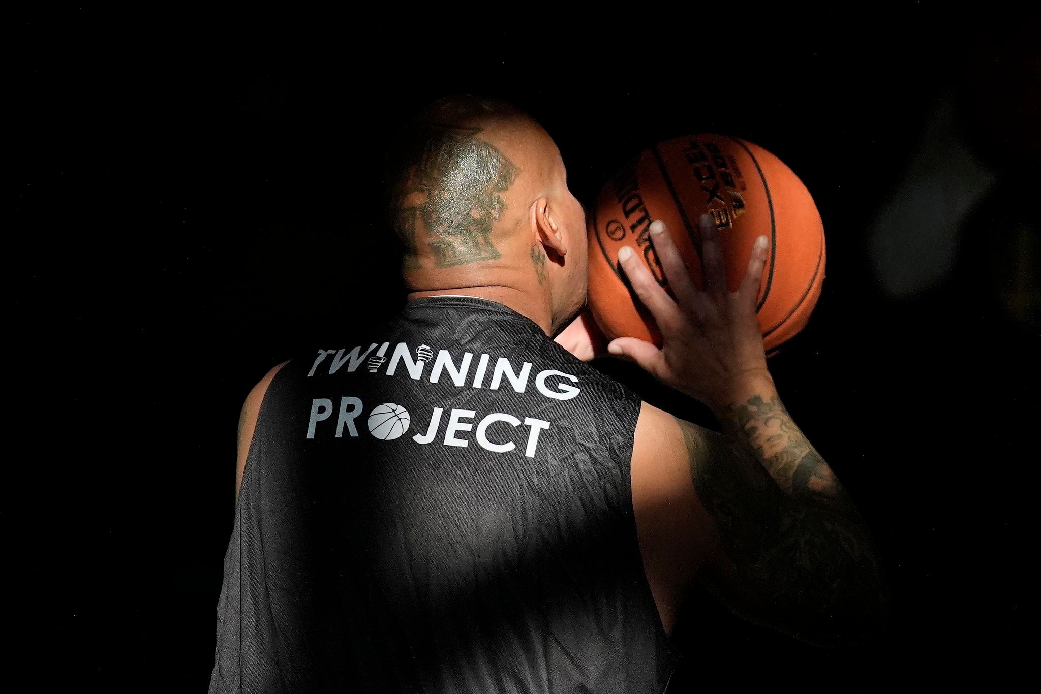 Photos showing how a basketball coaching program has provided self confidence for incarcerated men