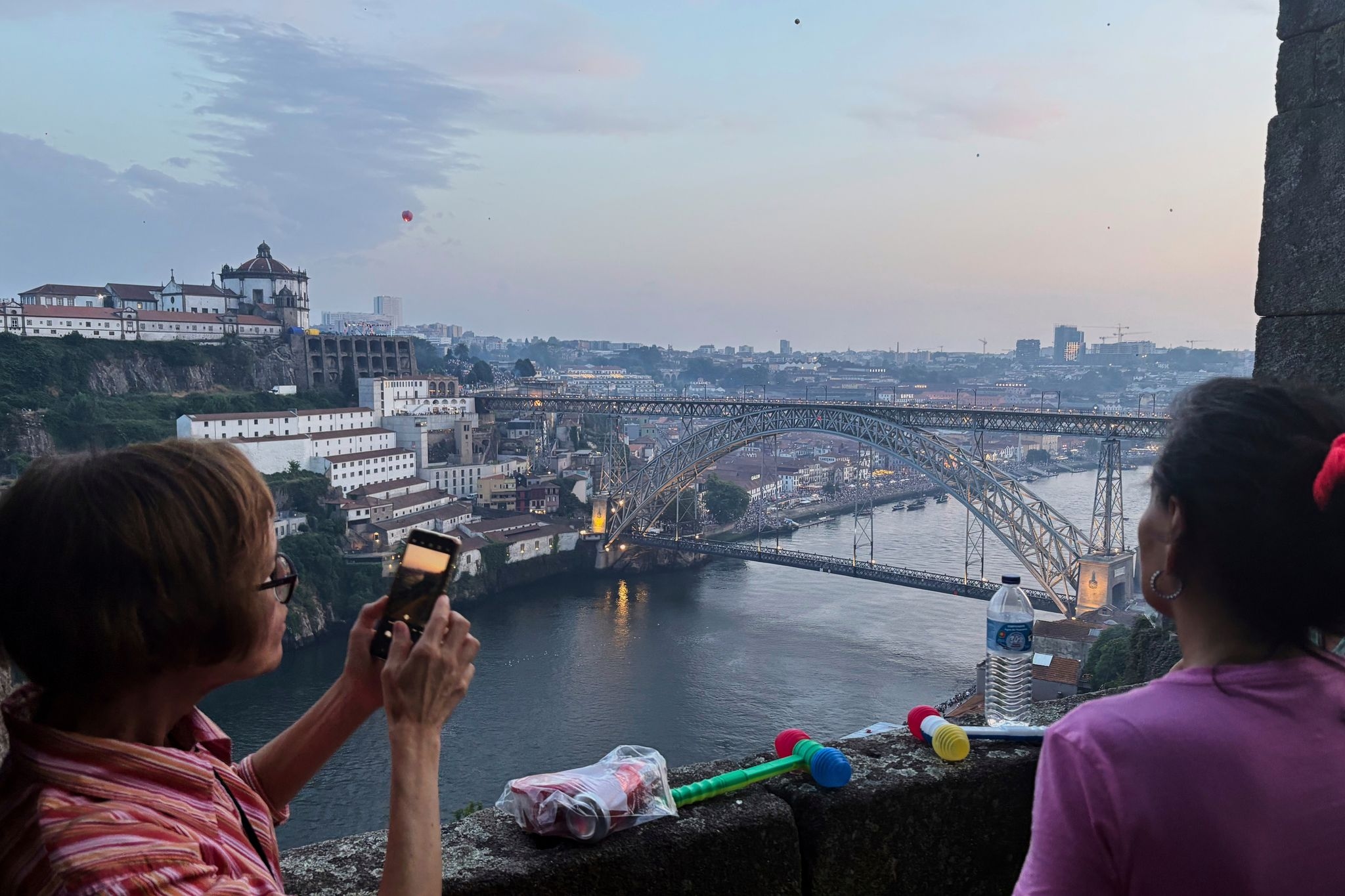 Porto celebrates the summer and its patron saint with plastic hammers, sardines and leeks