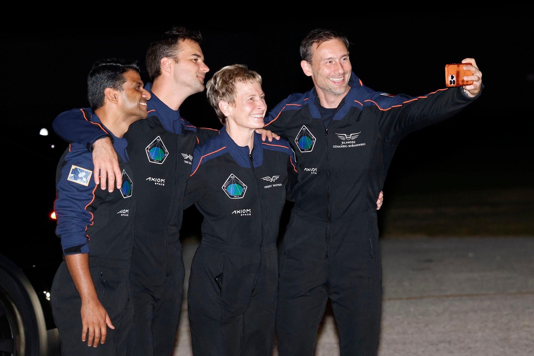 Astronauts from India, Poland and Hungary blast off on a privately funded trip to the space station