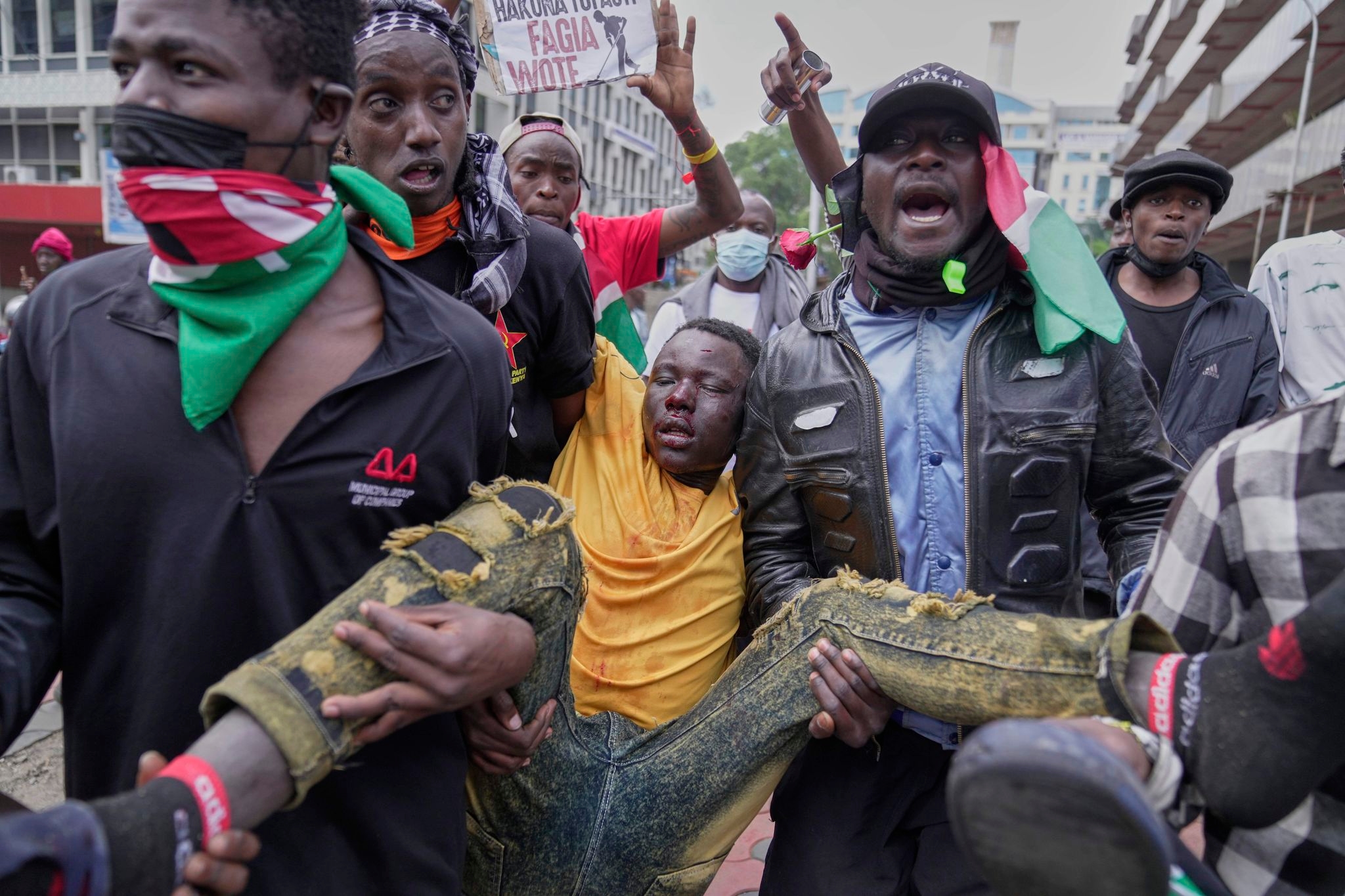 Kenya's parliament and president's office barricaded ahead of anniversary protests