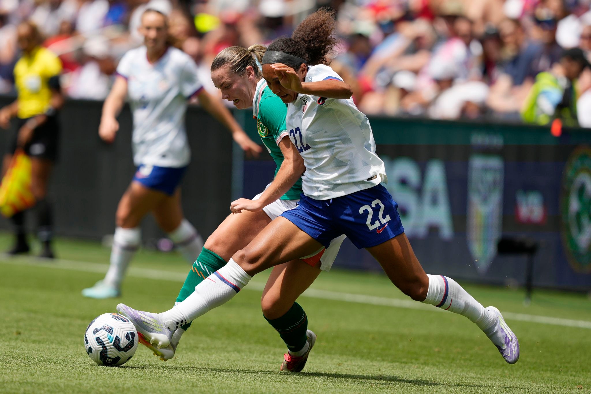 US women beat Ireland 4-0 for the second straight match