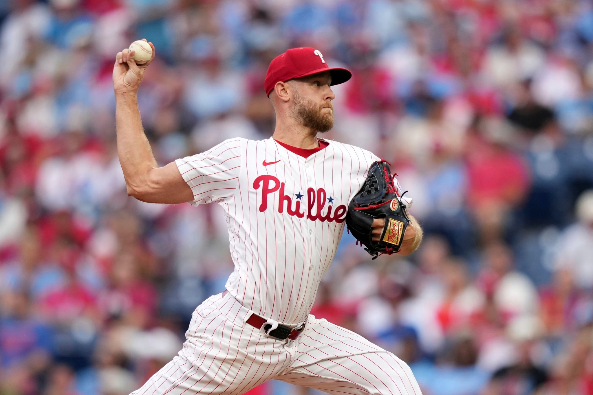 Wheeler strikes out 10 in 8 innings to lead Phillies past Padres 4-0