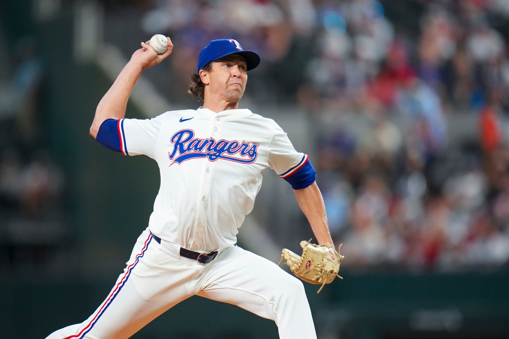 No flirting with perfection for deGrom against O's this time. Just another solid start for Texas ace
