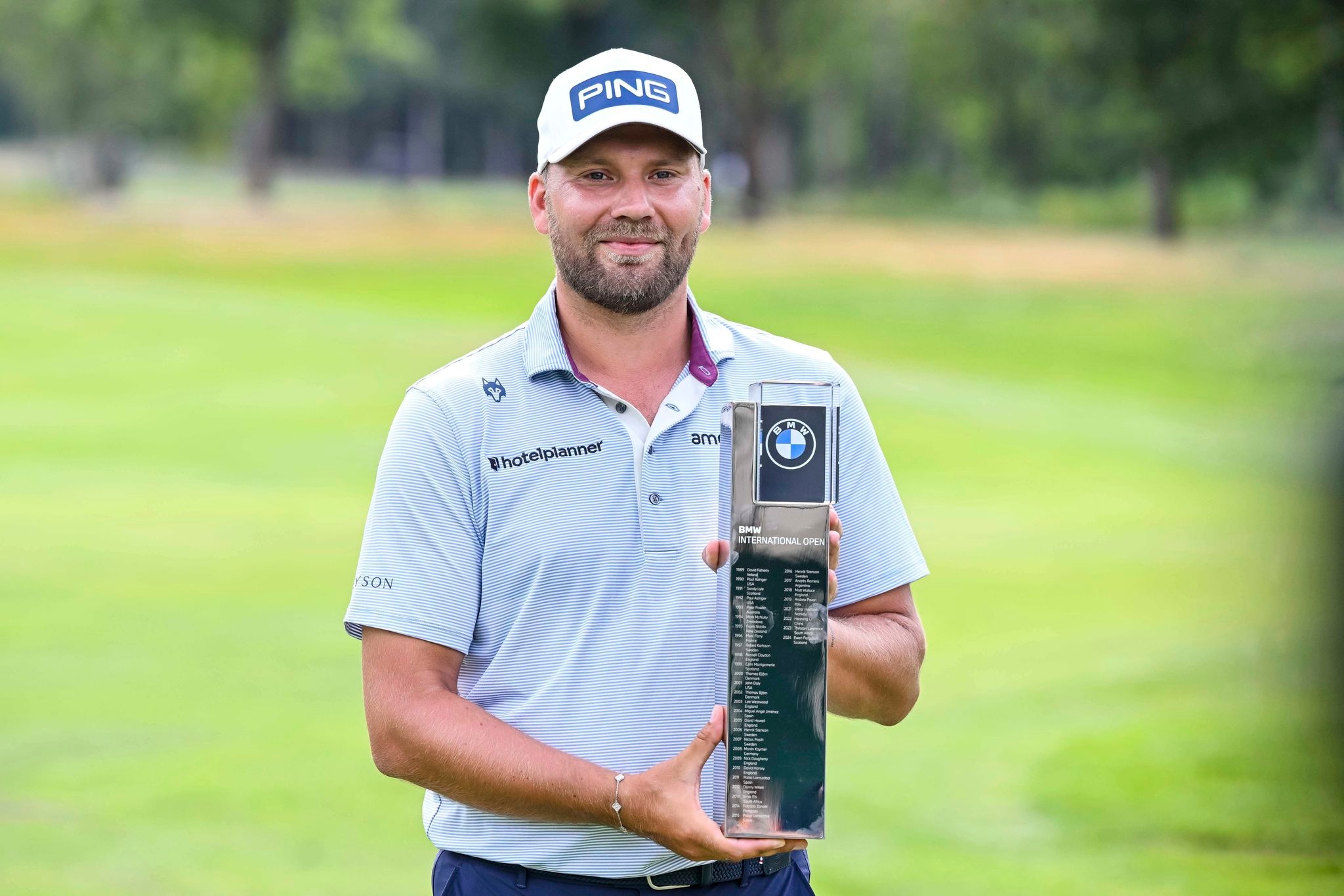 Campbell takes John Deere for 2nd playoff victory this year. Brown wins BMW International