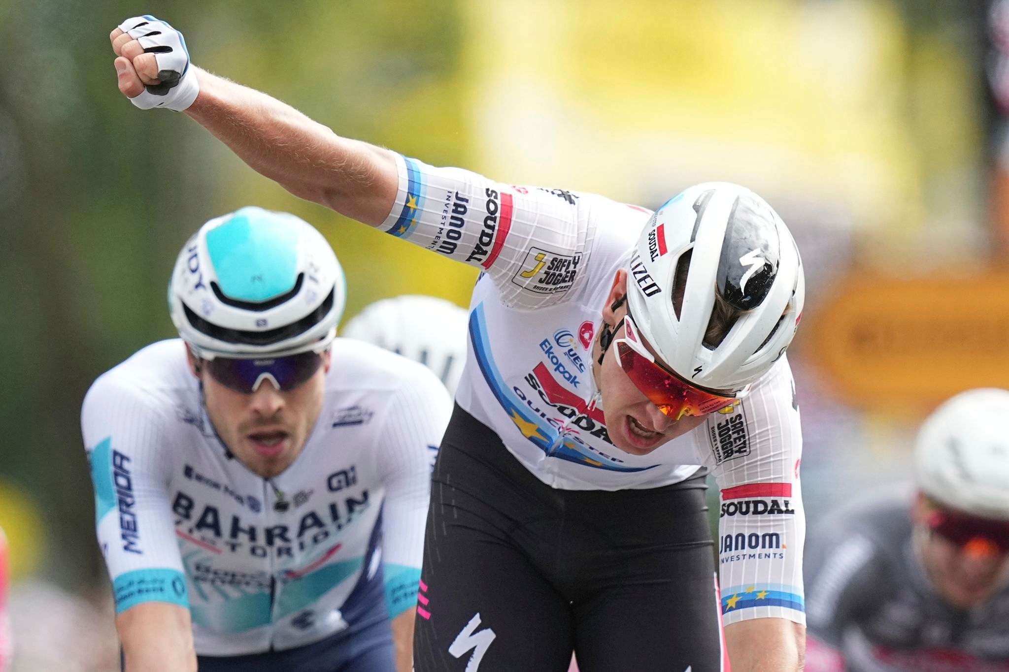 Tour de France: Belgian rider Merlier wins third stage, Pogačar finishes safely