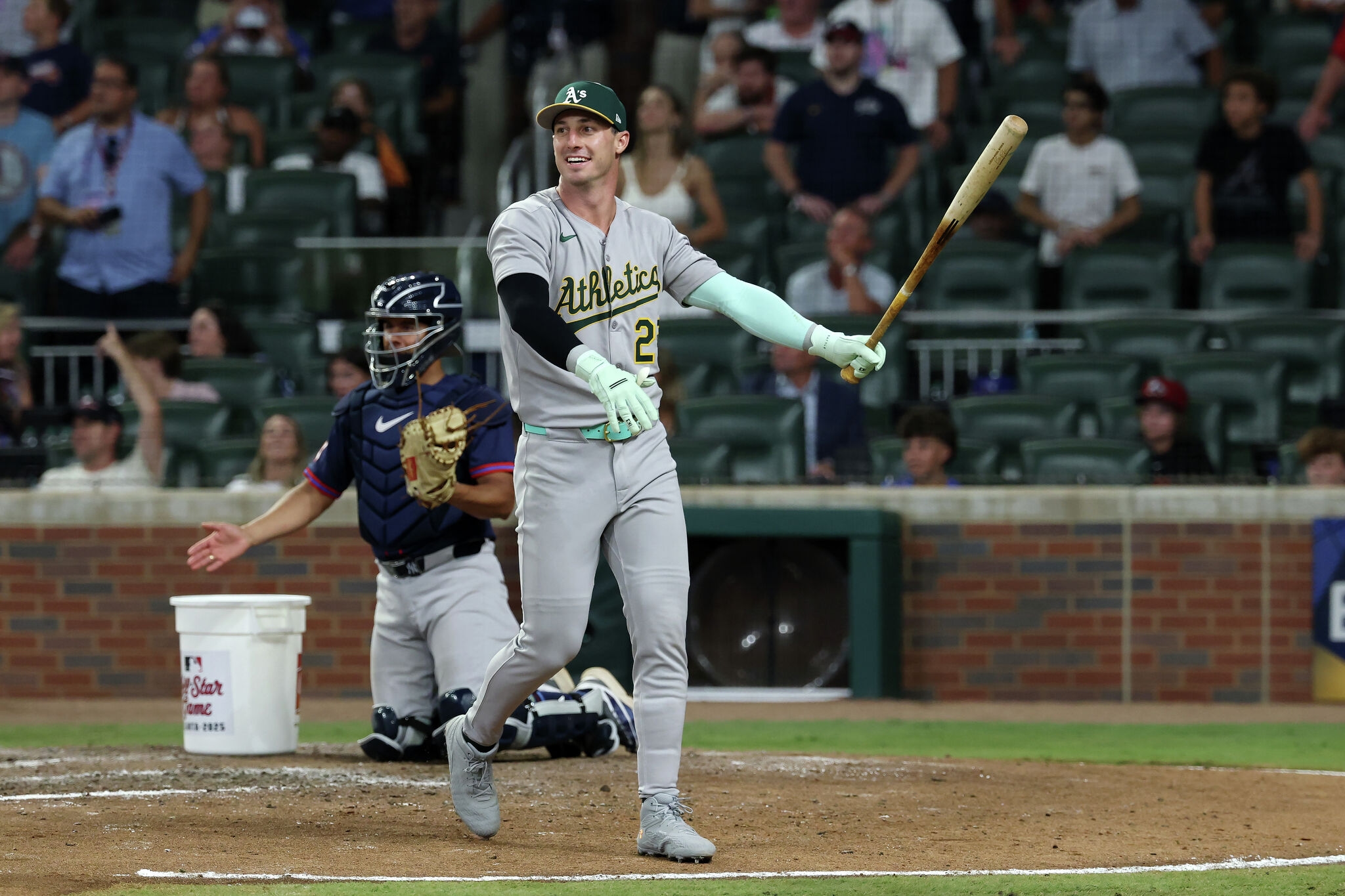 A's Brent Rooker welcomed the chance to do double All-Star HR derby duty