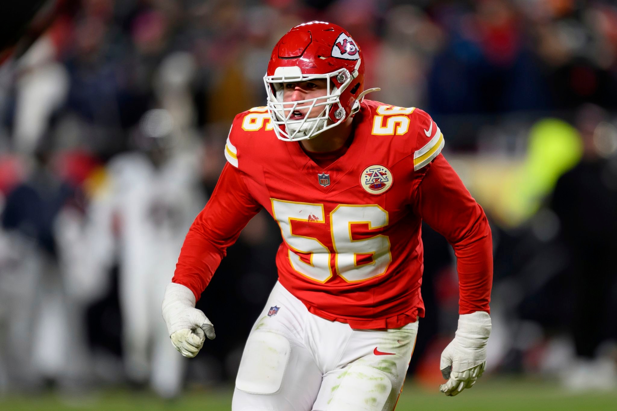 Chiefs and defensive end George Karlaftis agree to 4-year, $93M contract, AP source says