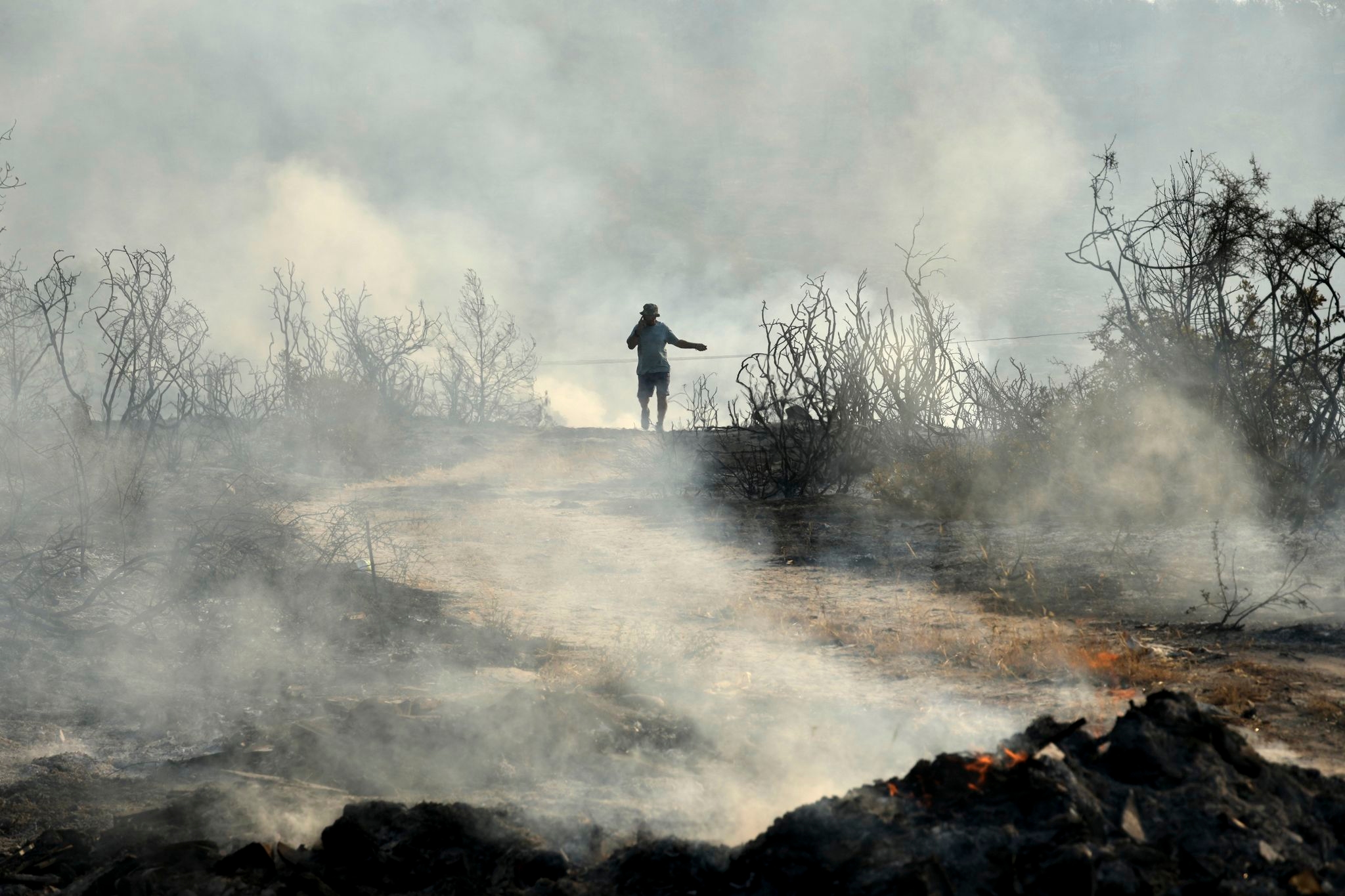 Person found dead in a car as a wildfire forces the evacuation of a dozen villages in Cyprus