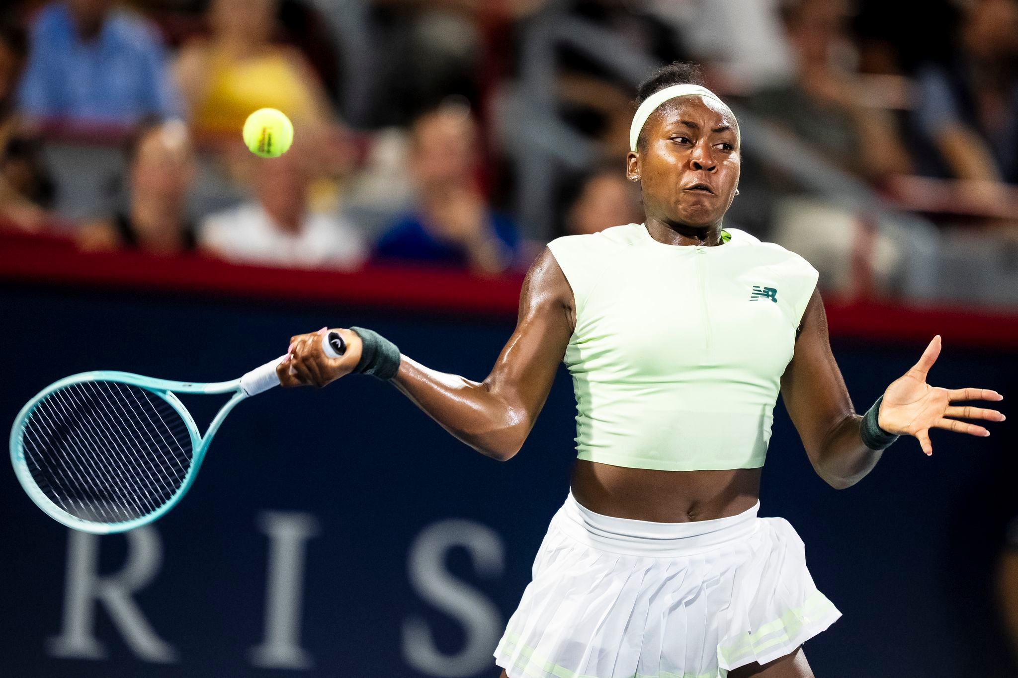 Coco Gauff overcomes 23 double-faults for first win since French Open title