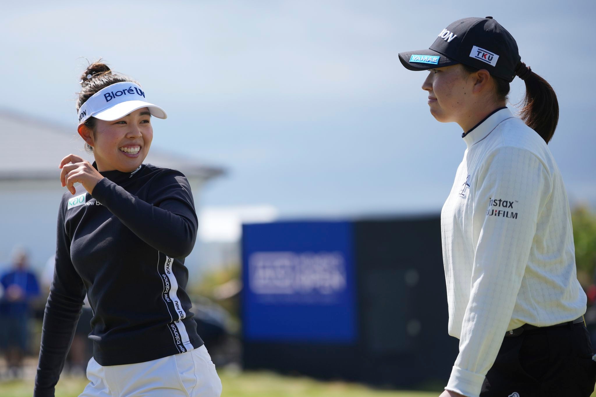 Japan's Miyu Yamashita and Rio Takeda pull away from the field at Women's British Open