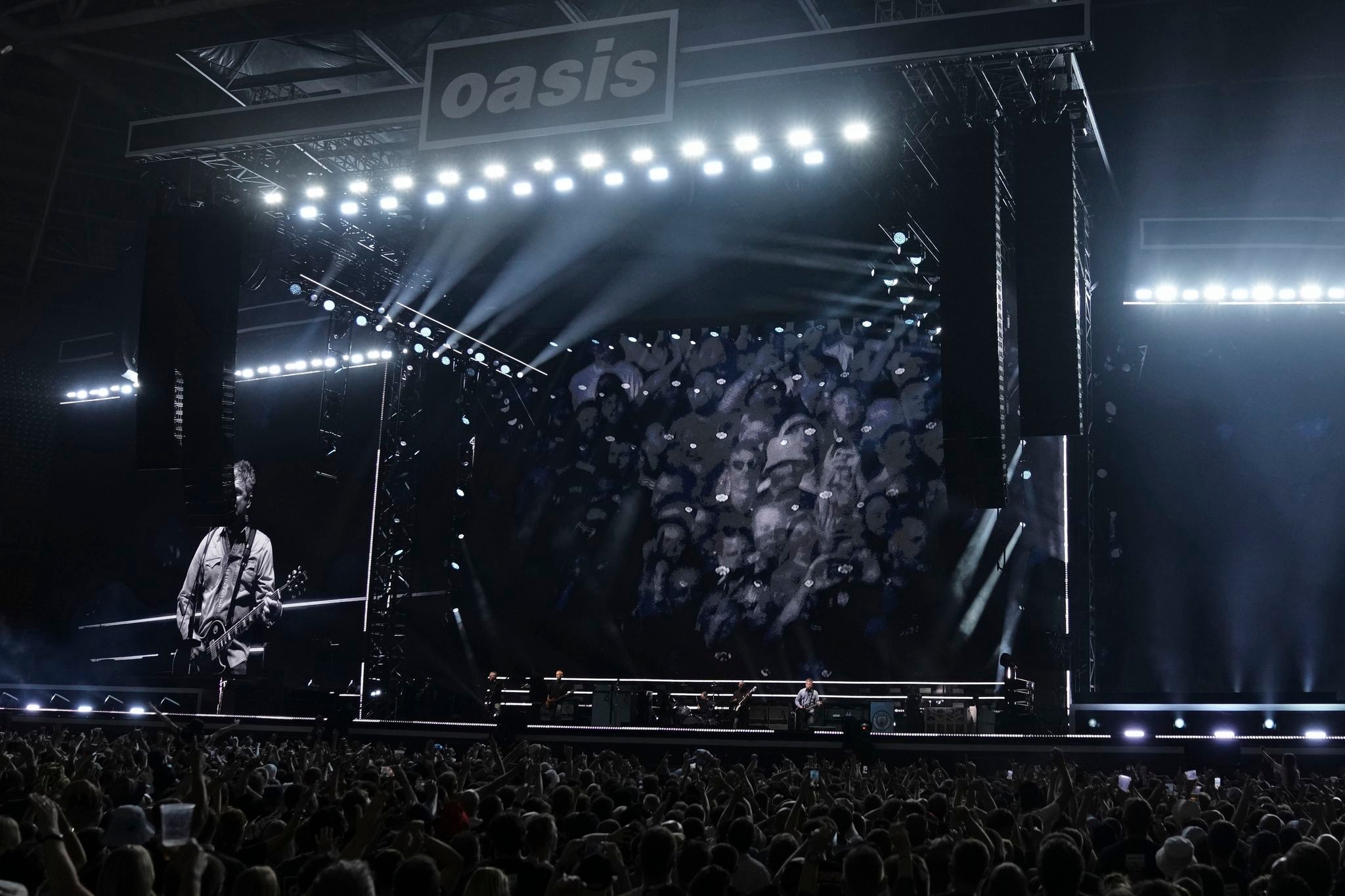 A man fell to his death during an Oasis concert at London's Wembley Stadium
