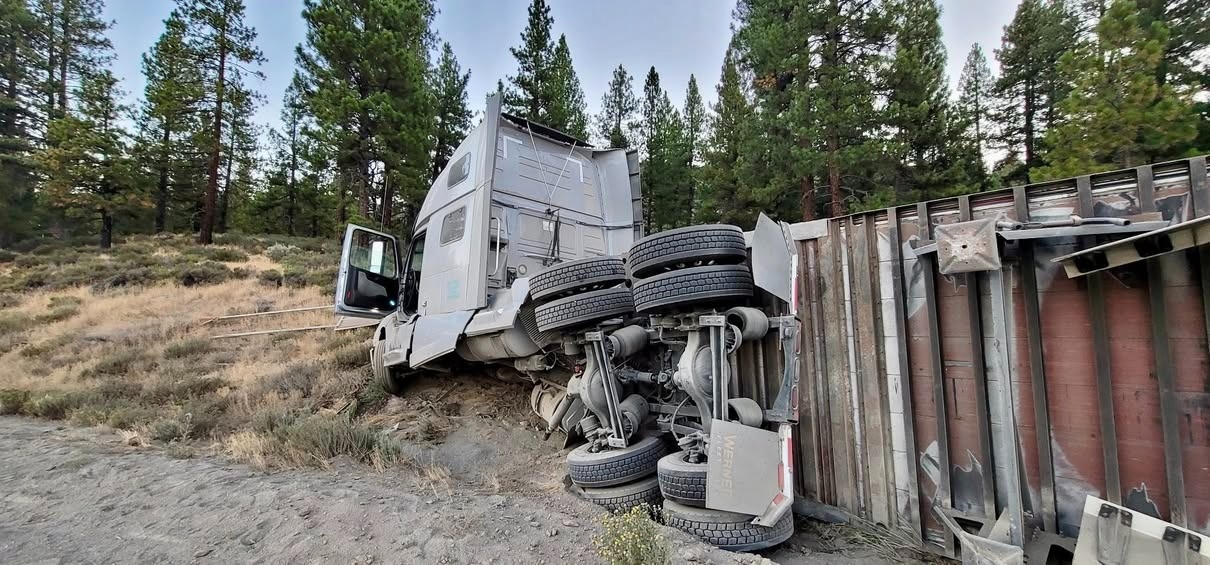 A truck full of Tesla batteries flipped on I-80 — expect major delays