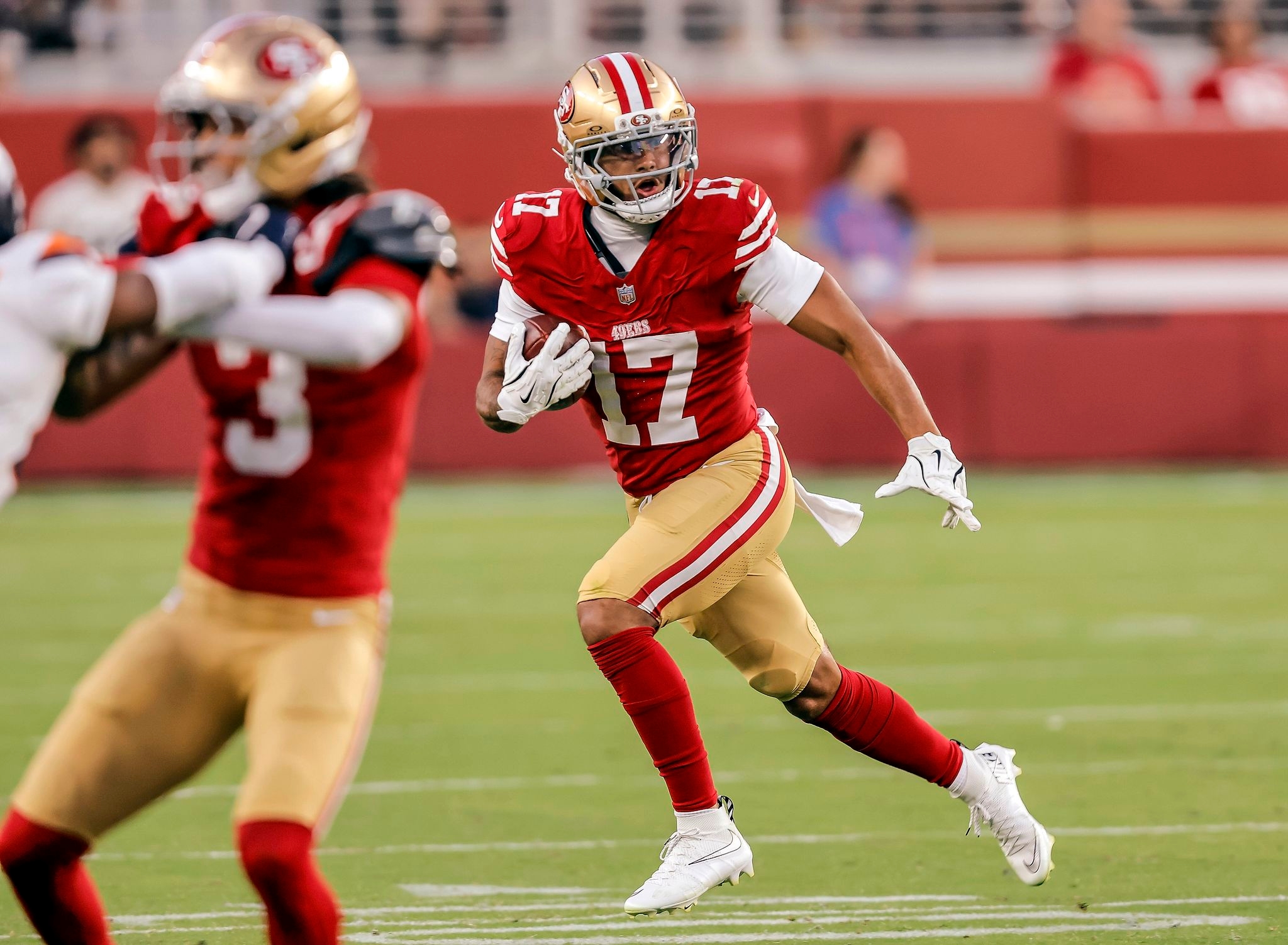 49ers' receiving group takes another hit with Jordan Watkins' injury