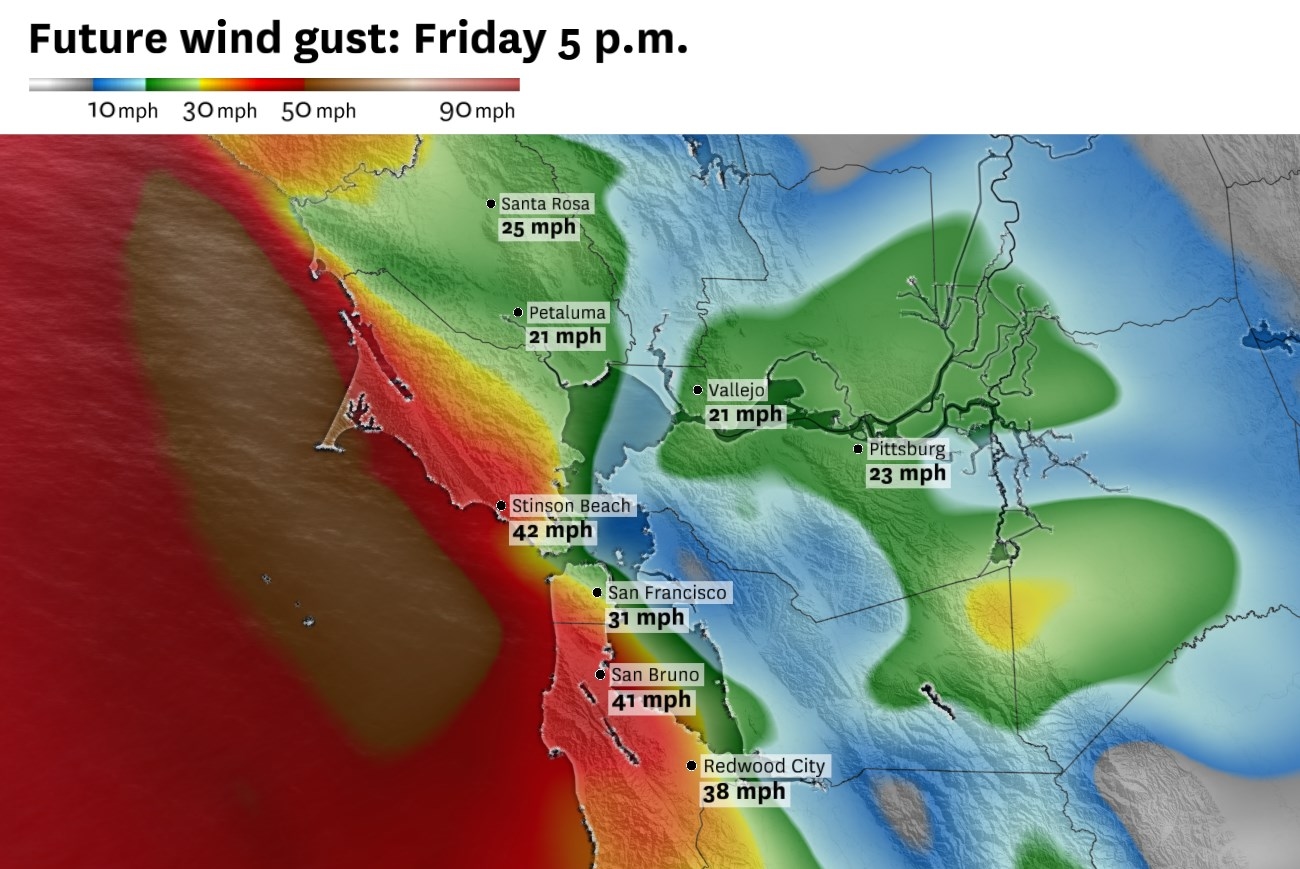 Bay Area weekend forecast: S.F. sunshine, powerful coastal winds and inland heat