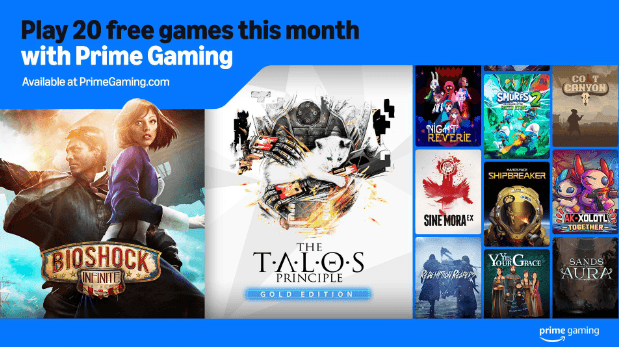 Prime Gaming's February freebies include BioShock Infinite and Wolfenstein: Youngblood