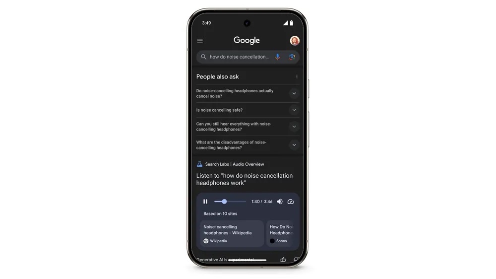 Google Search uses AI-generated podcast hosts to answer your questions