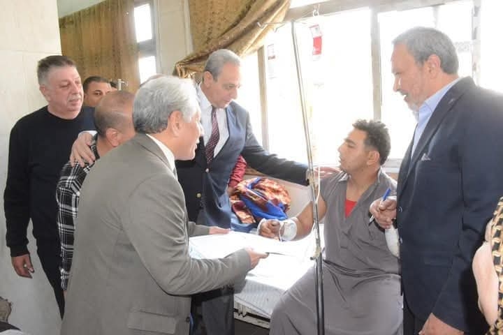 بتوجيهات من وزير العمل.. وبالتنسيق مع محافظ الغربية وتوفير فرصة عمل للعامل ضحية حادث 'سيرك طنطا'