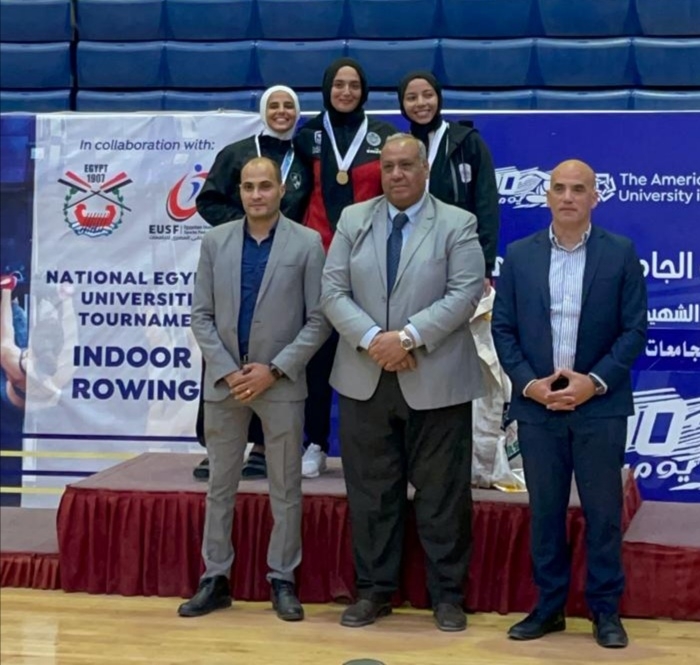 ميام الدمياطي' تحصد المركز الأول في بطولة التجديف بالأرجوميتر