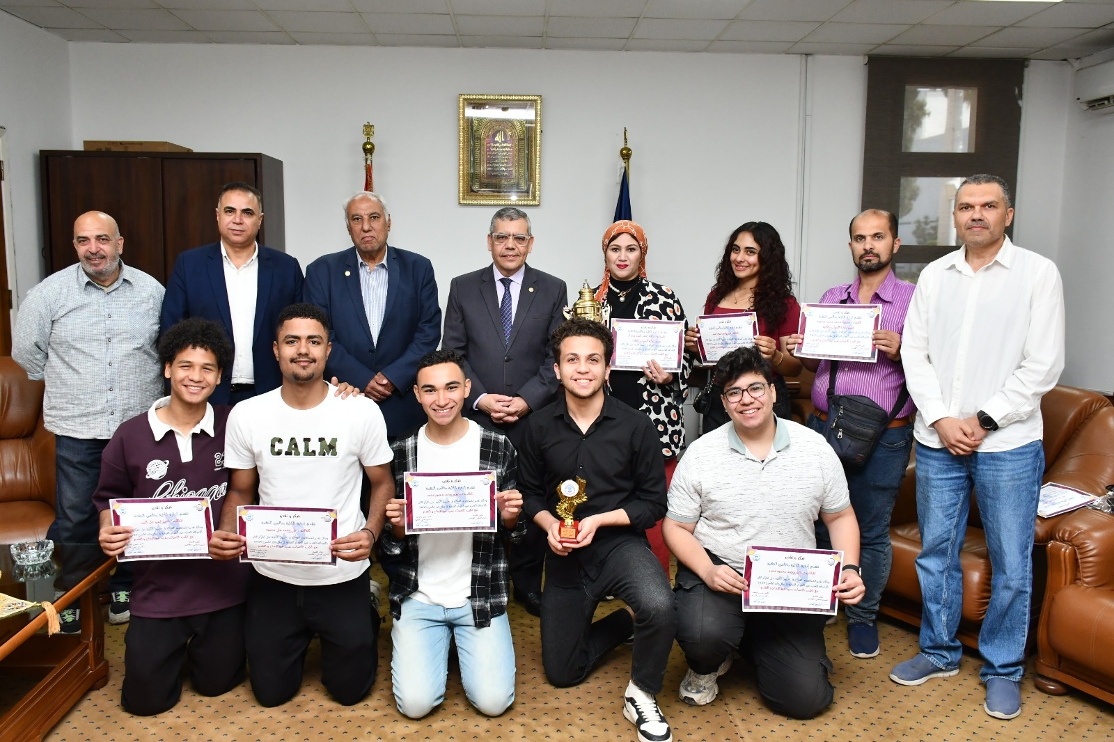 جامعة قناة السويس تحتفي بأبطال الهندسة في المسرح والرياضة