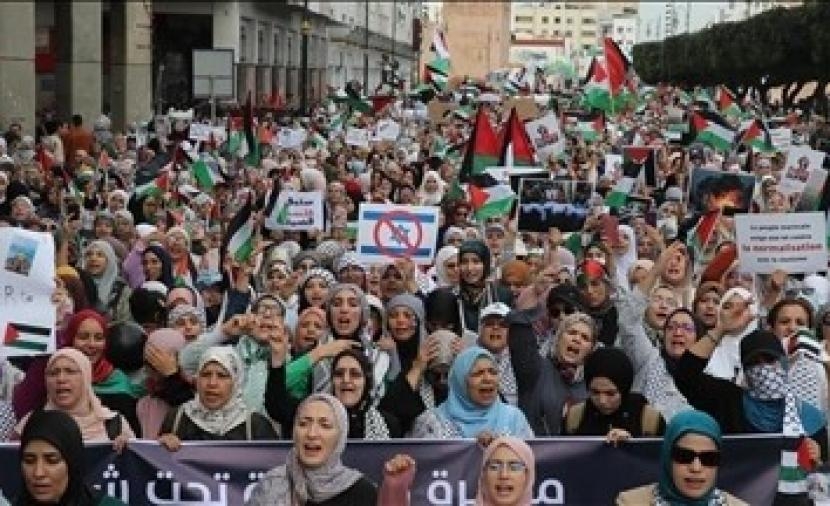 أكثر من 70 مظاهرة بالمغرب تنديدًا بالإبادة في غزة
