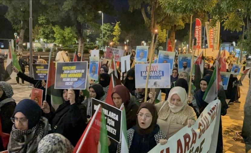متظاهرون أتراك: "غزة تُقتل أمام أعين العالم"